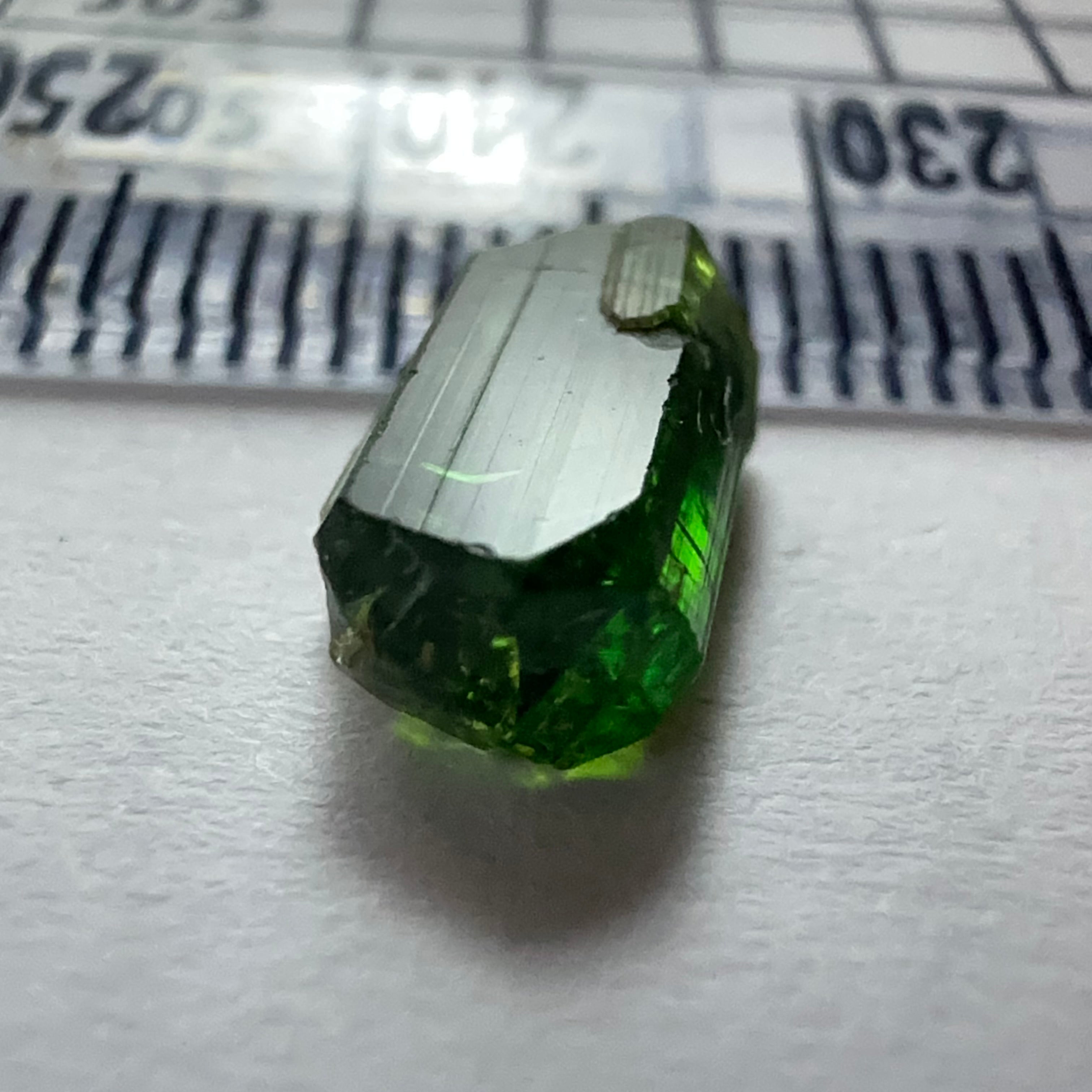 Tanzanian Chrome Tourmaline Crystal, 2.61ct, Laletema, Tanzania, Untreated Unheated