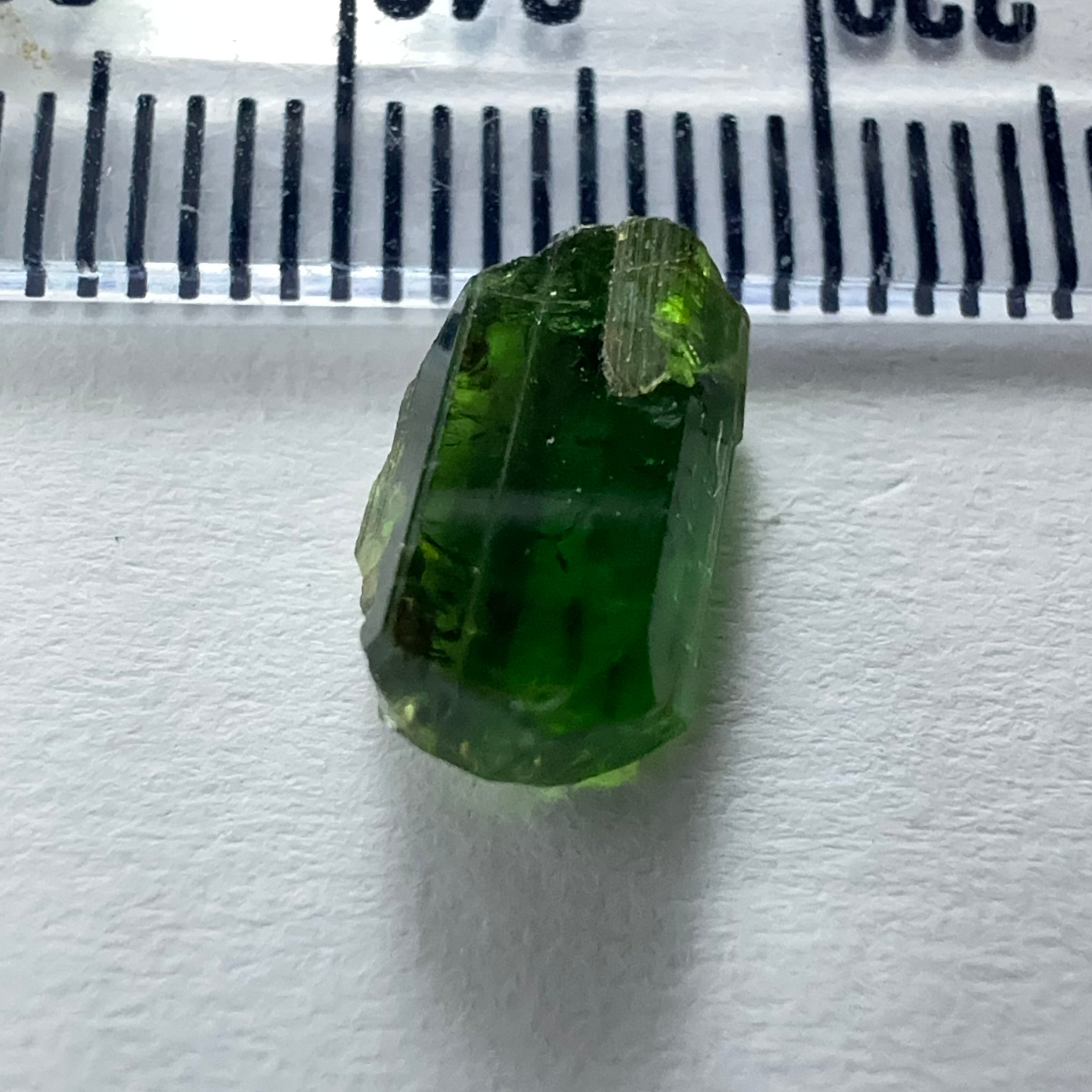 Tanzanian Chrome Tourmaline Crystal, 2.61ct, Laletema, Tanzania, Untreated Unheated