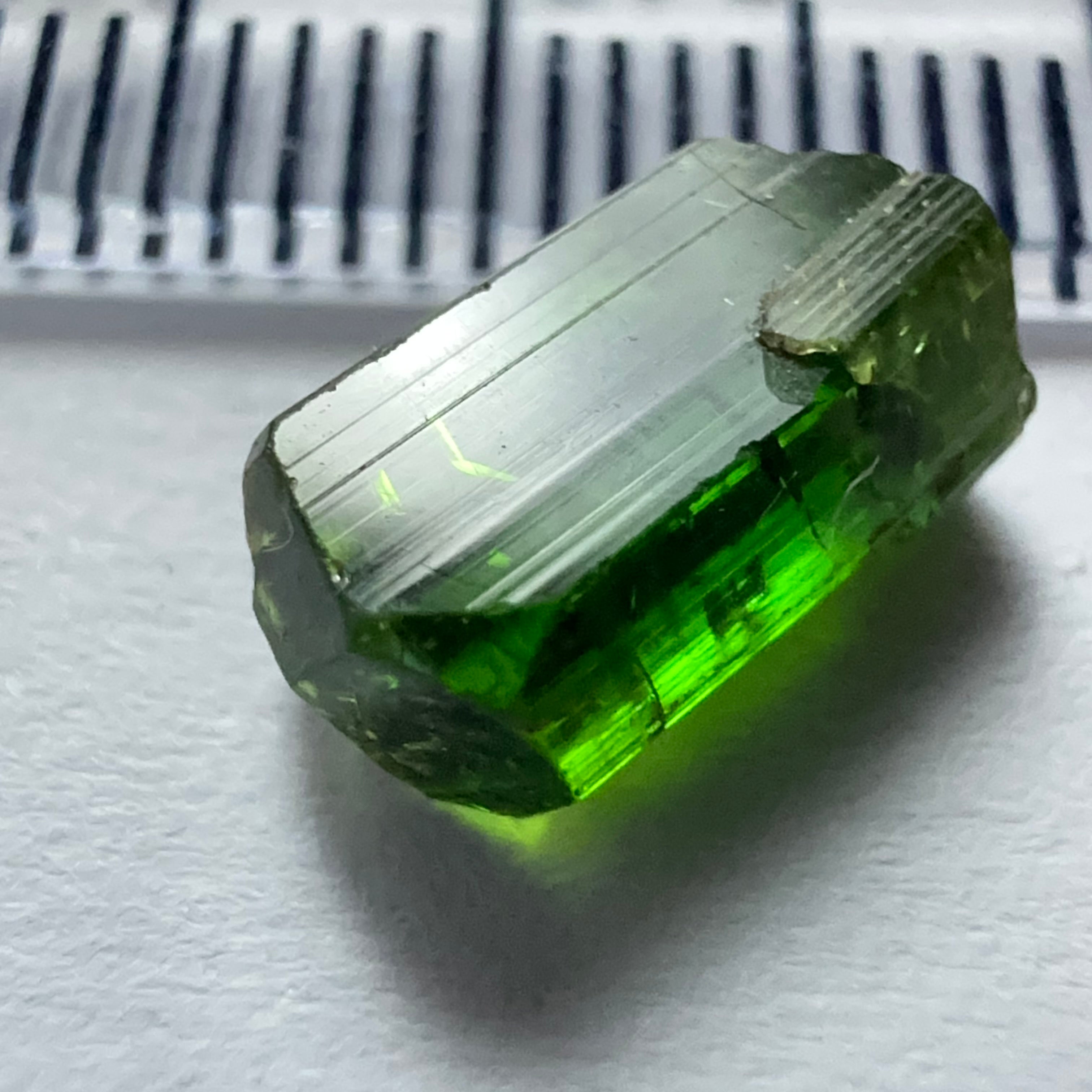 Tanzanian Chrome Tourmaline Crystal, 2.61ct, Laletema, Tanzania, Untreated Unheated