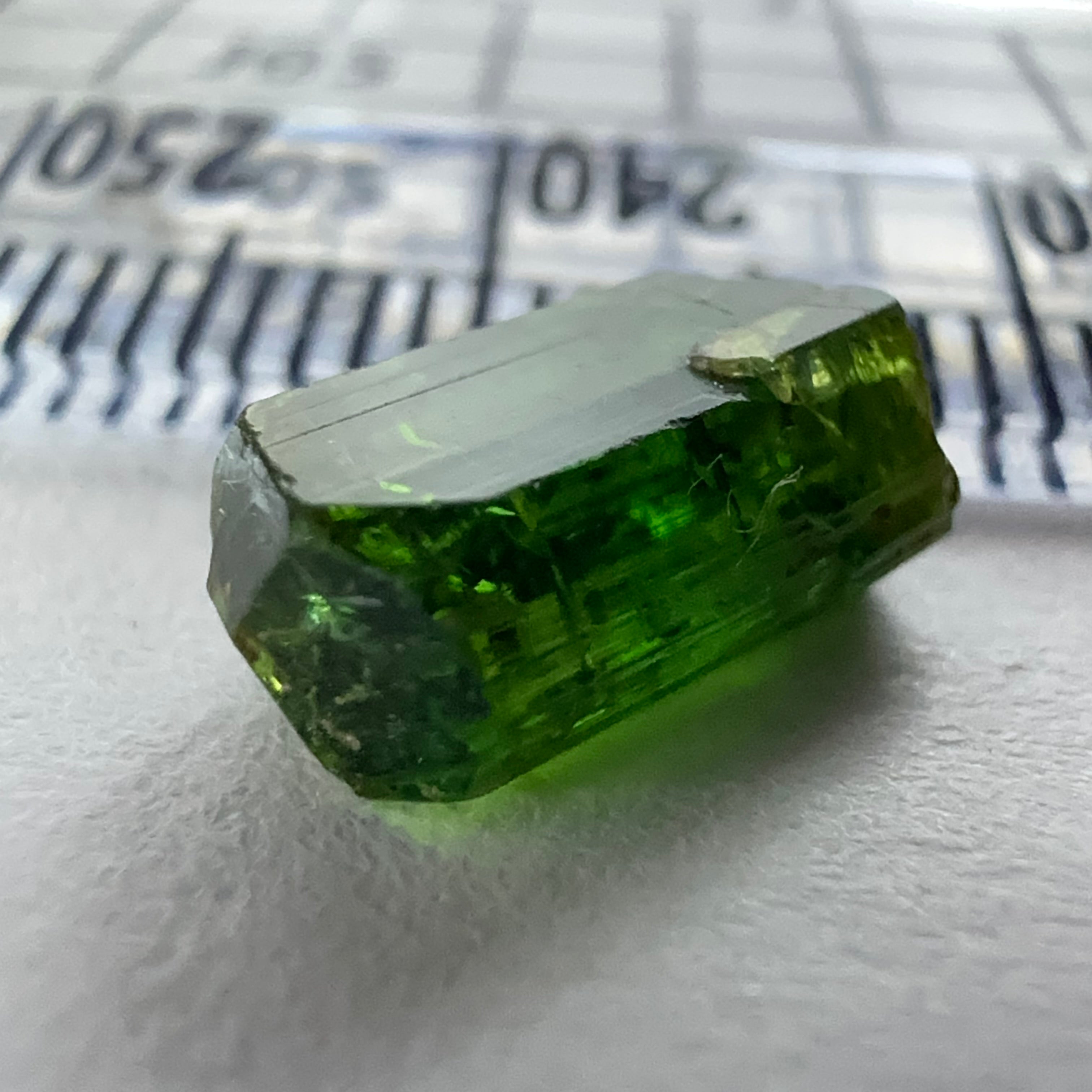 Tanzanian Chrome Tourmaline Crystal, 2.61ct, Laletema, Tanzania, Untreated Unheated