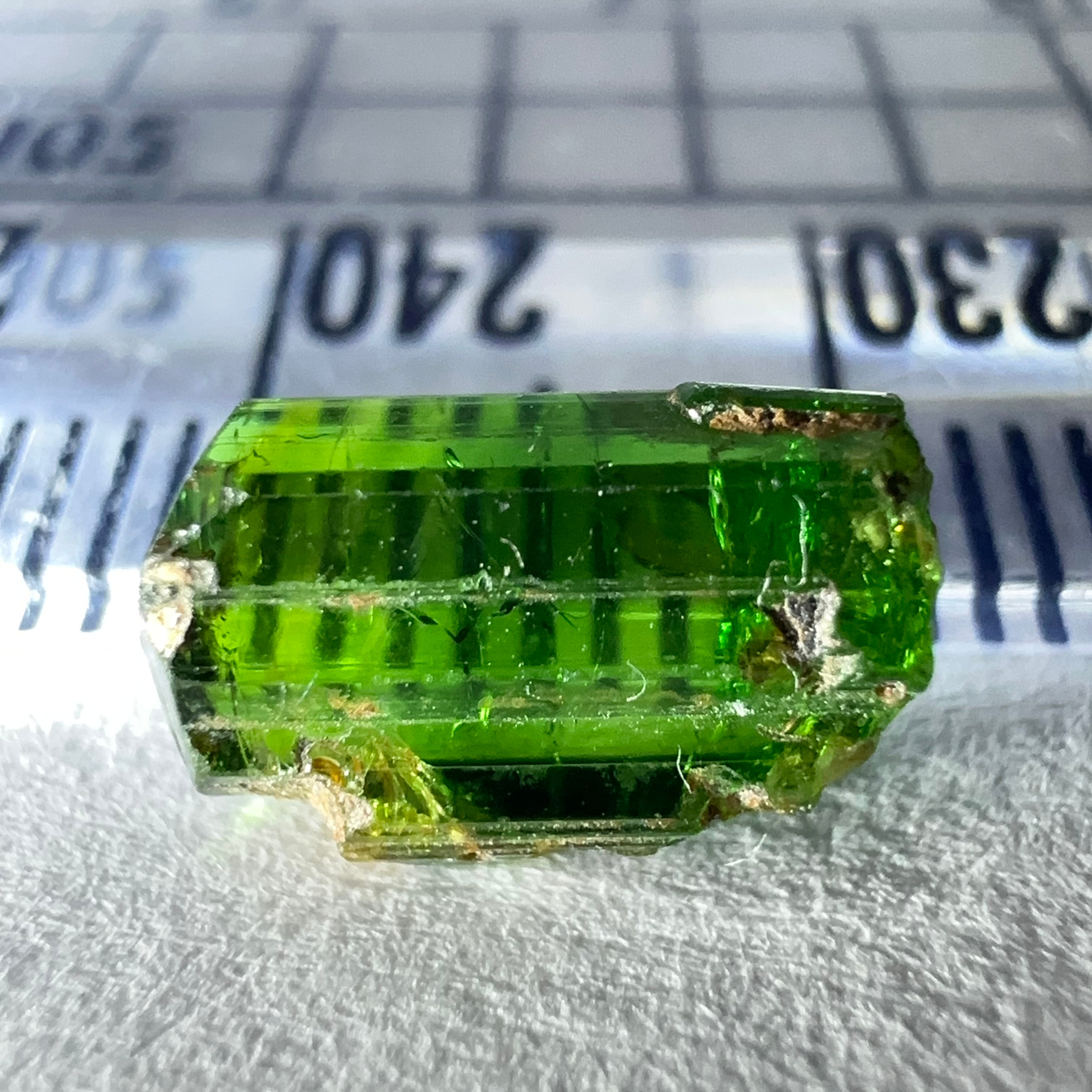 Tanzanian Chrome Tourmaline Crystal, 2.61ct, Laletema, Tanzania, Untreated Unheated