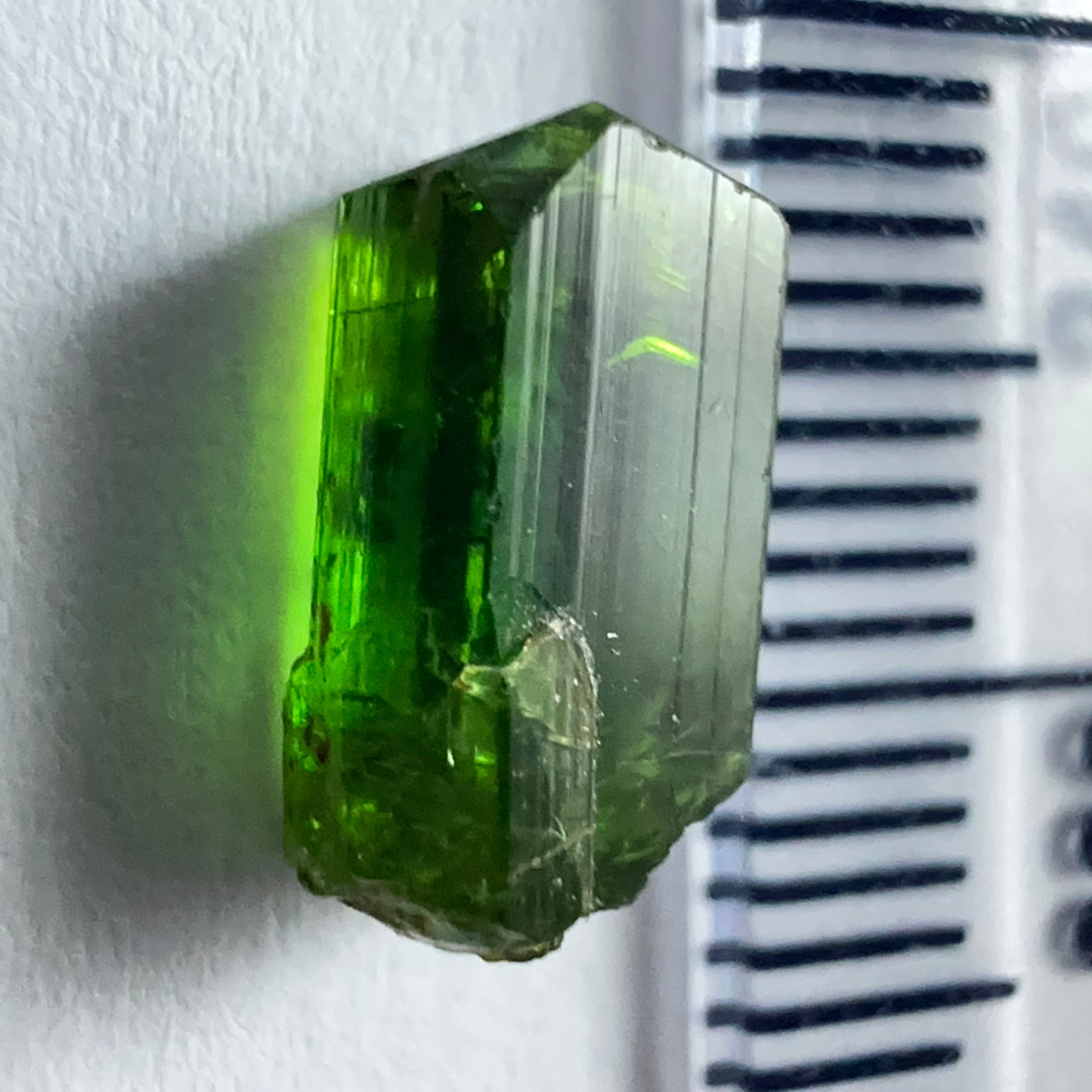 Tanzanian Chrome Tourmaline Crystal, 2.61ct, Laletema, Tanzania, Untreated Unheated