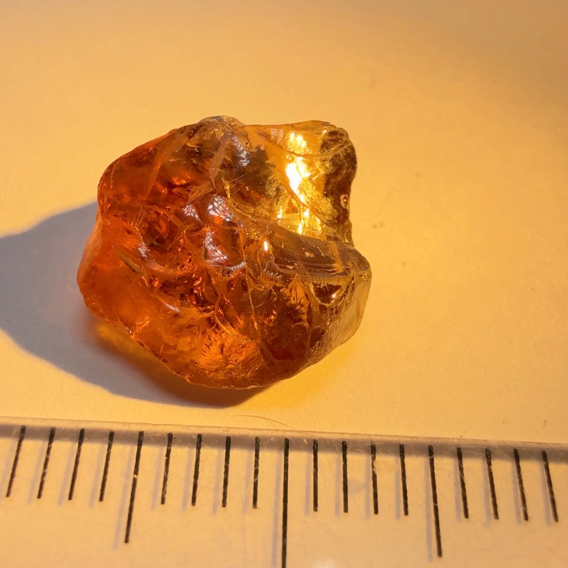 Colour Shift Garnet, 5.95ct, Tanzania, Untreated Unheated, silky with slight inclusions on the outside, flat shape