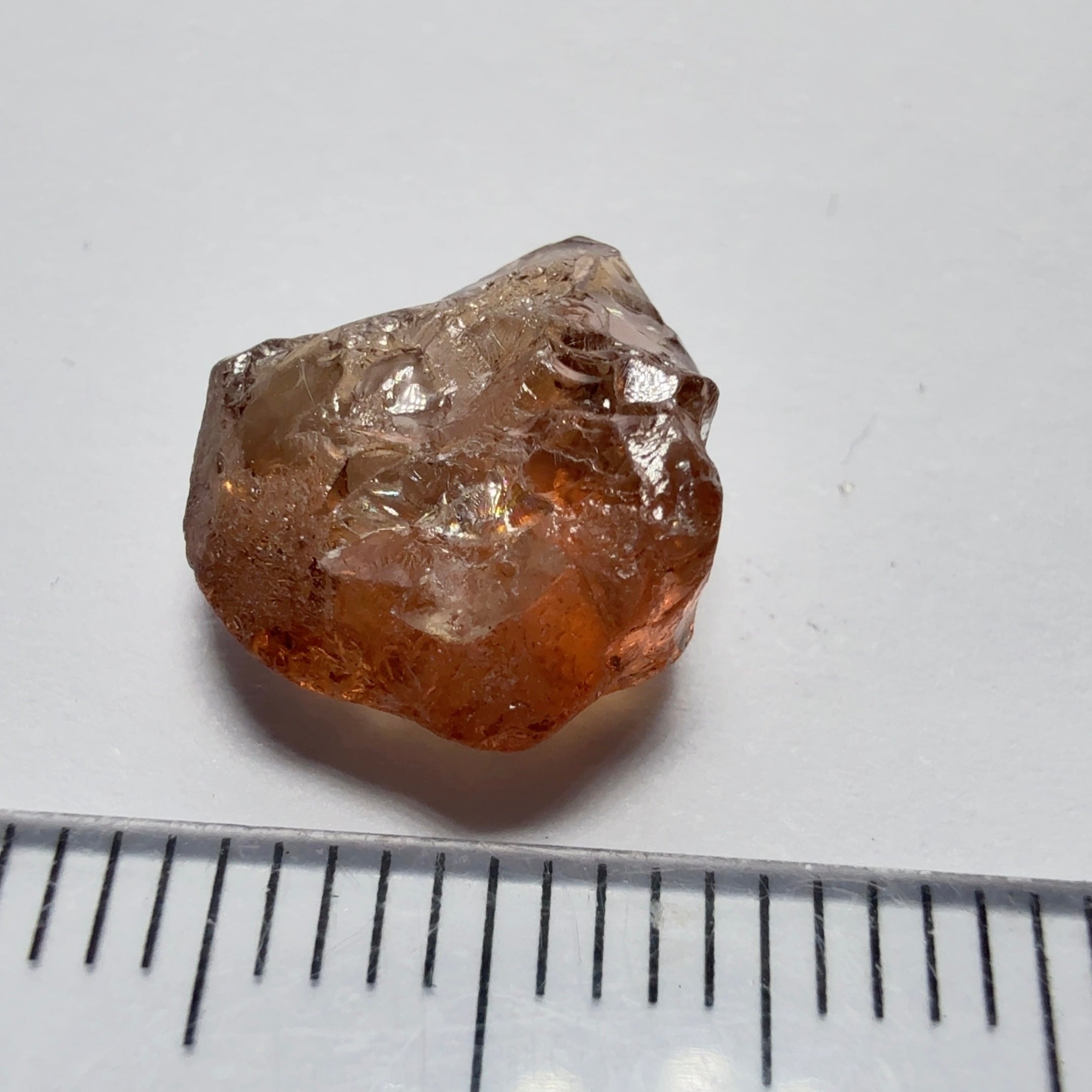 Colour Shift Garnet, 5.95ct, Tanzania, Untreated Unheated, silky with slight inclusions on the outside, flat shape