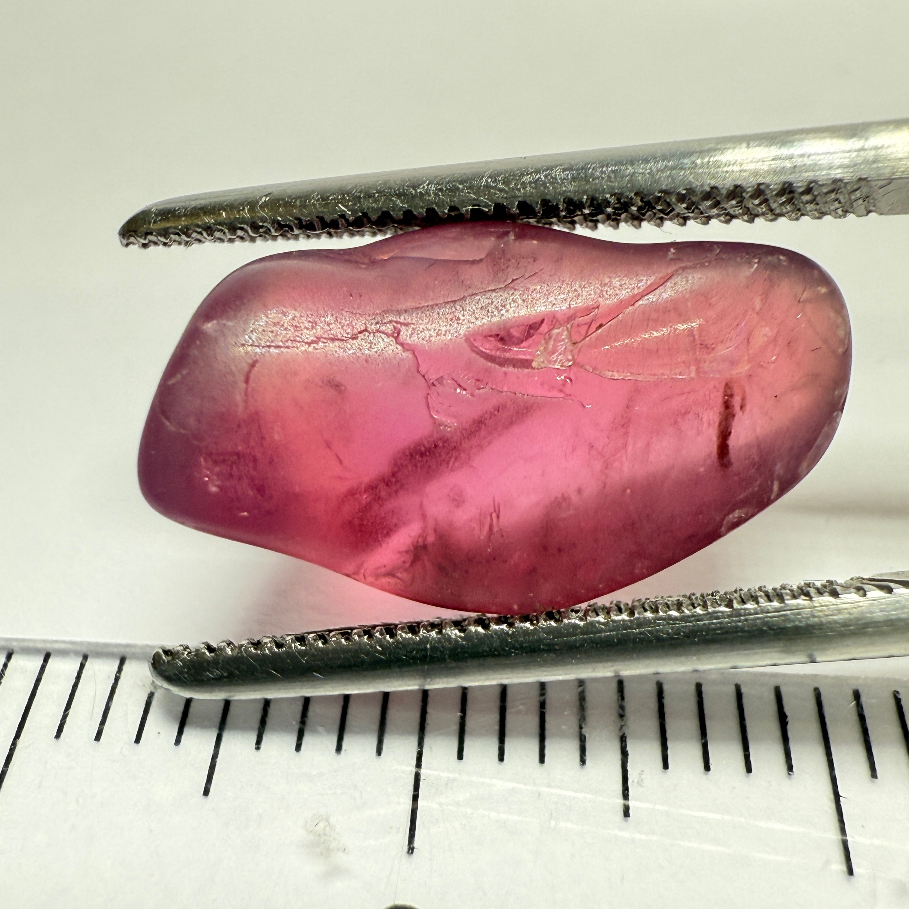 Mahenge Spinel, semi polished tumblestone, 7.52ct, Mahenge, Tanzania, Untreated Unheated