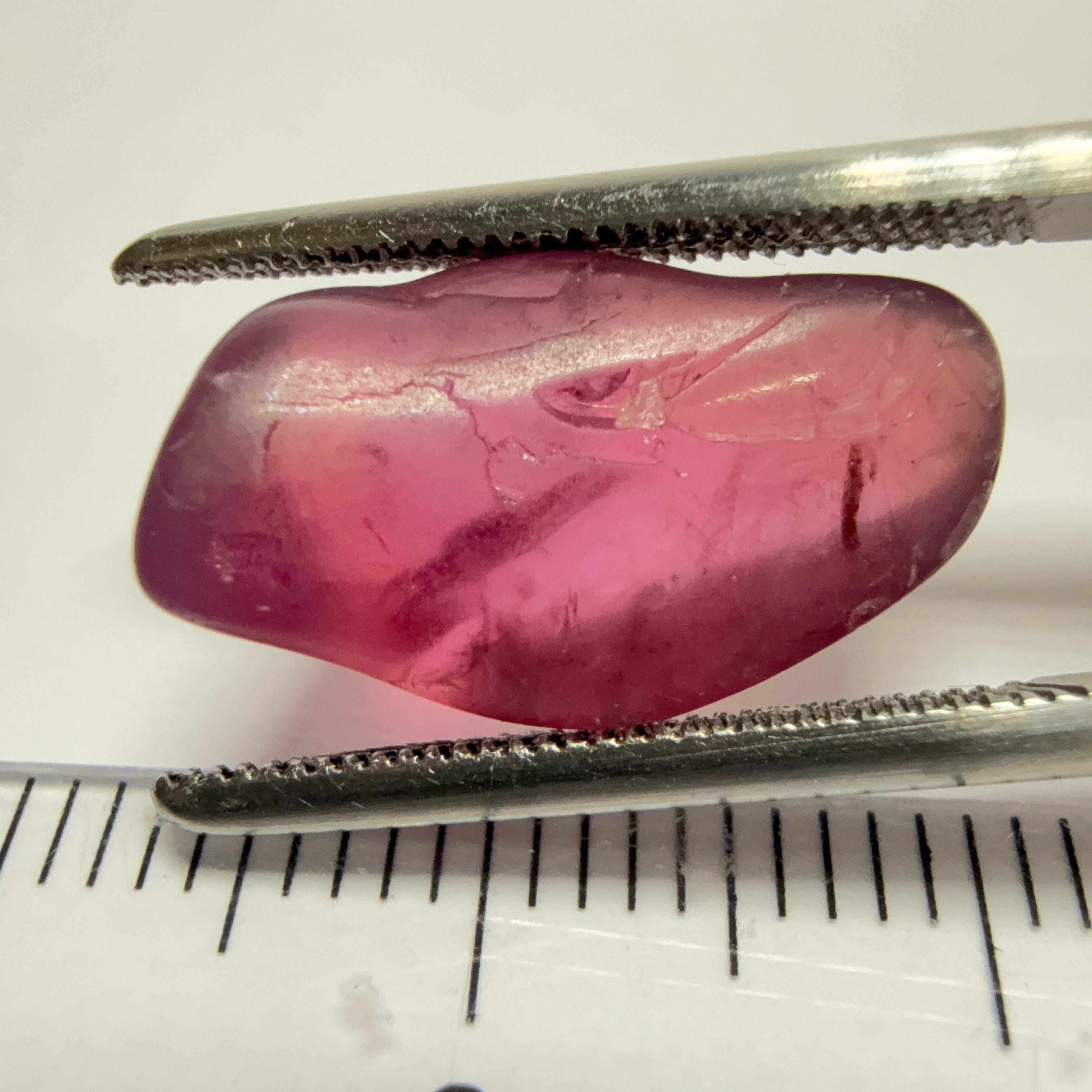 Mahenge Spinel, semi polished tumblestone, 7.52ct, Mahenge, Tanzania, Untreated Unheated