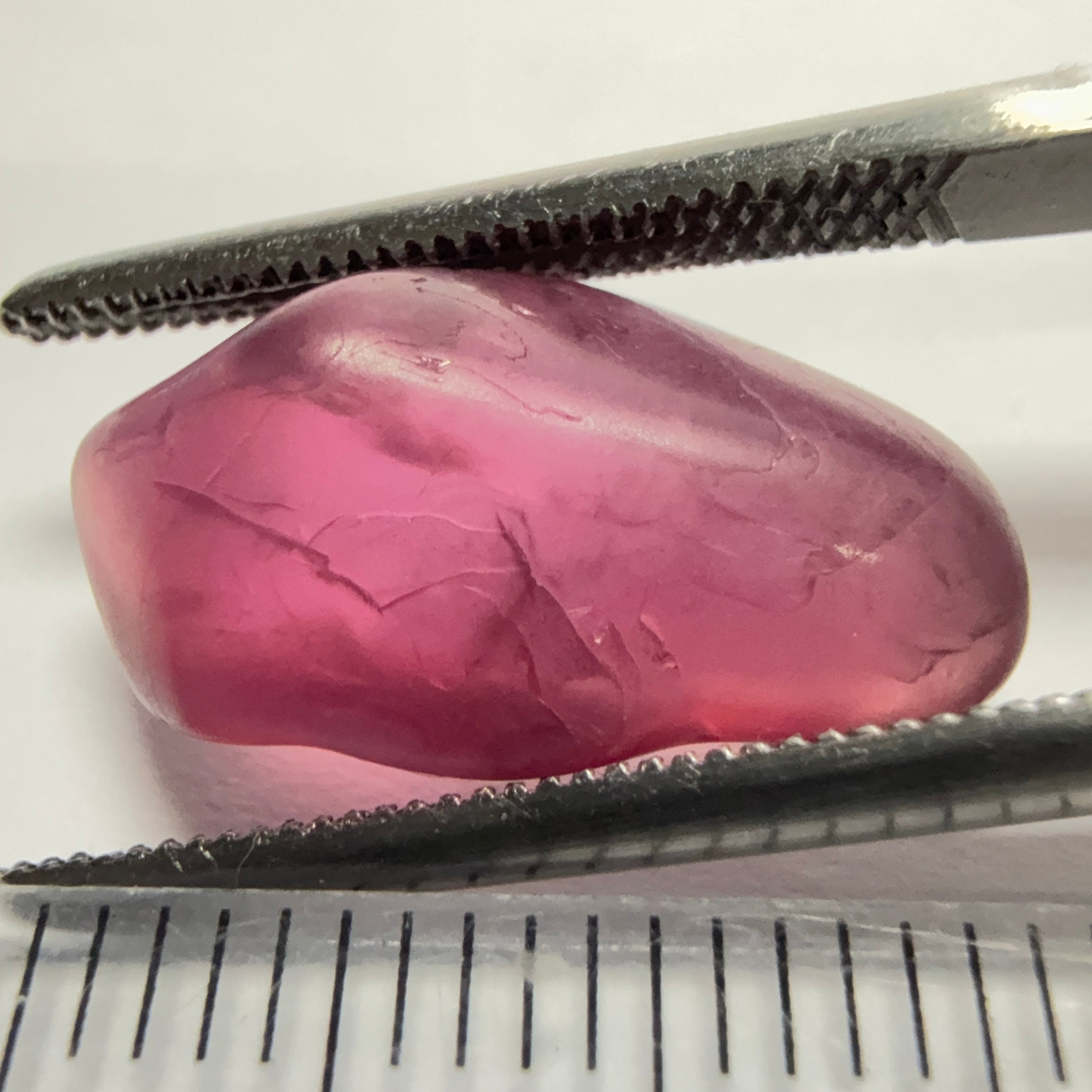 Mahenge Spinel, semi polished tumblestone, 7.52ct, Mahenge, Tanzania, Untreated Unheated