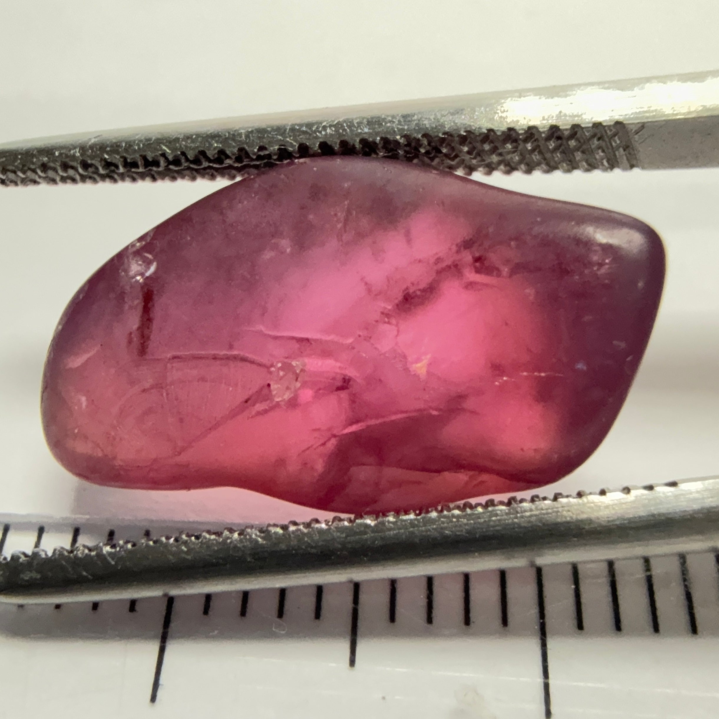 Mahenge Spinel, semi polished tumblestone, 7.52ct, Mahenge, Tanzania, Untreated Unheated