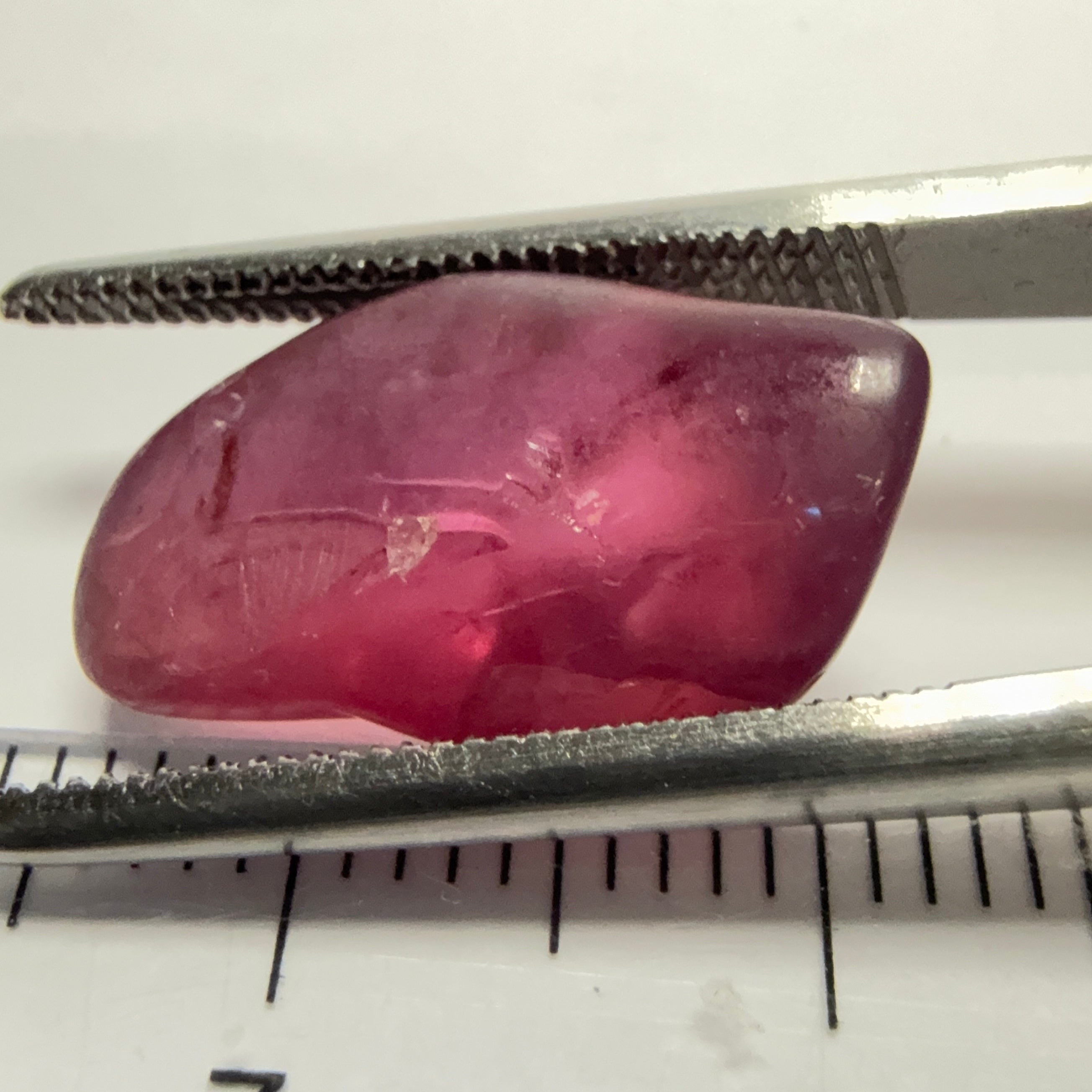 Mahenge Spinel, semi polished tumblestone, 7.52ct, Mahenge, Tanzania, Untreated Unheated