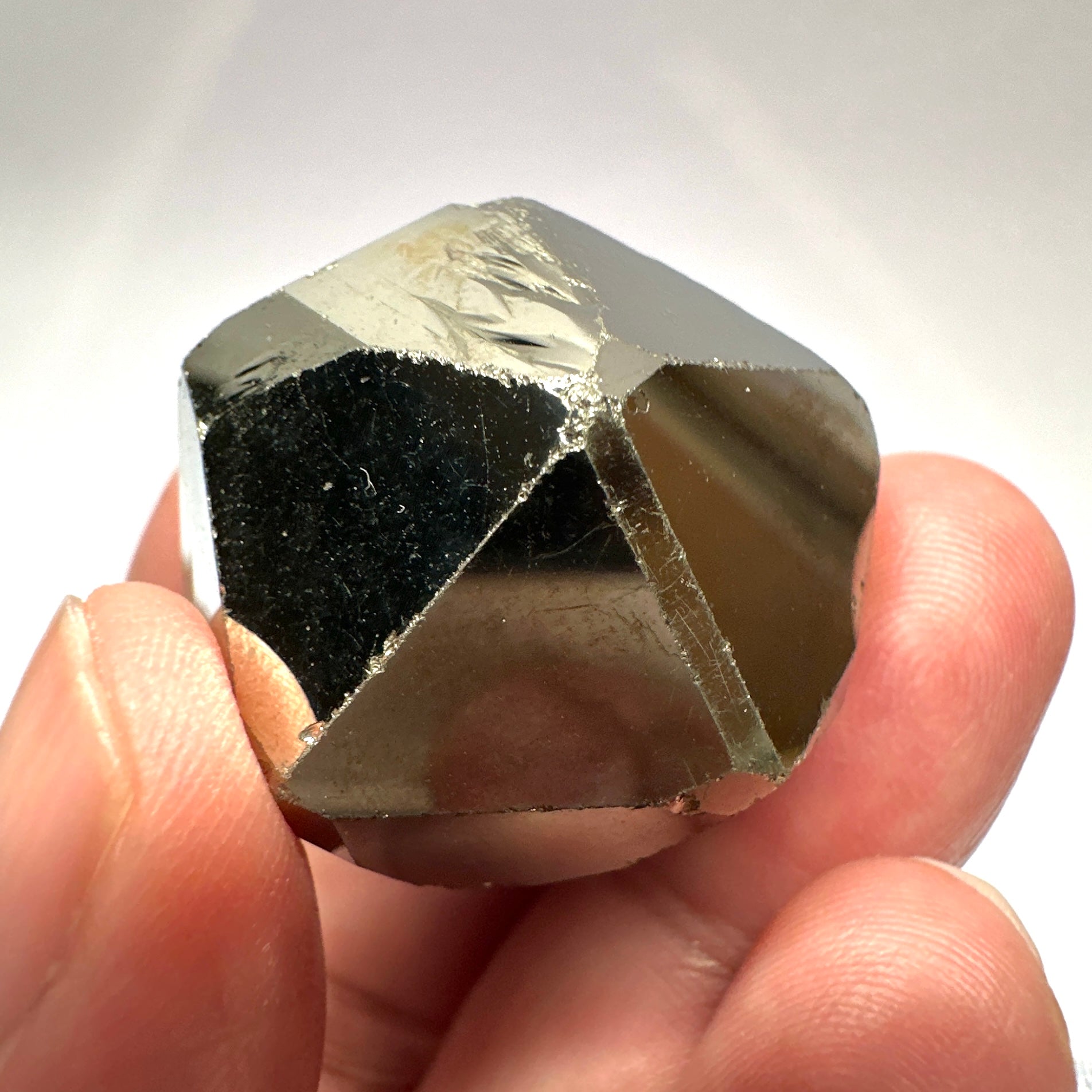 Pyrite, 57.40gm, Merelani, Tanzania, Untreated Unheated, same mines as Tanzanite, natural mirror crystal faces