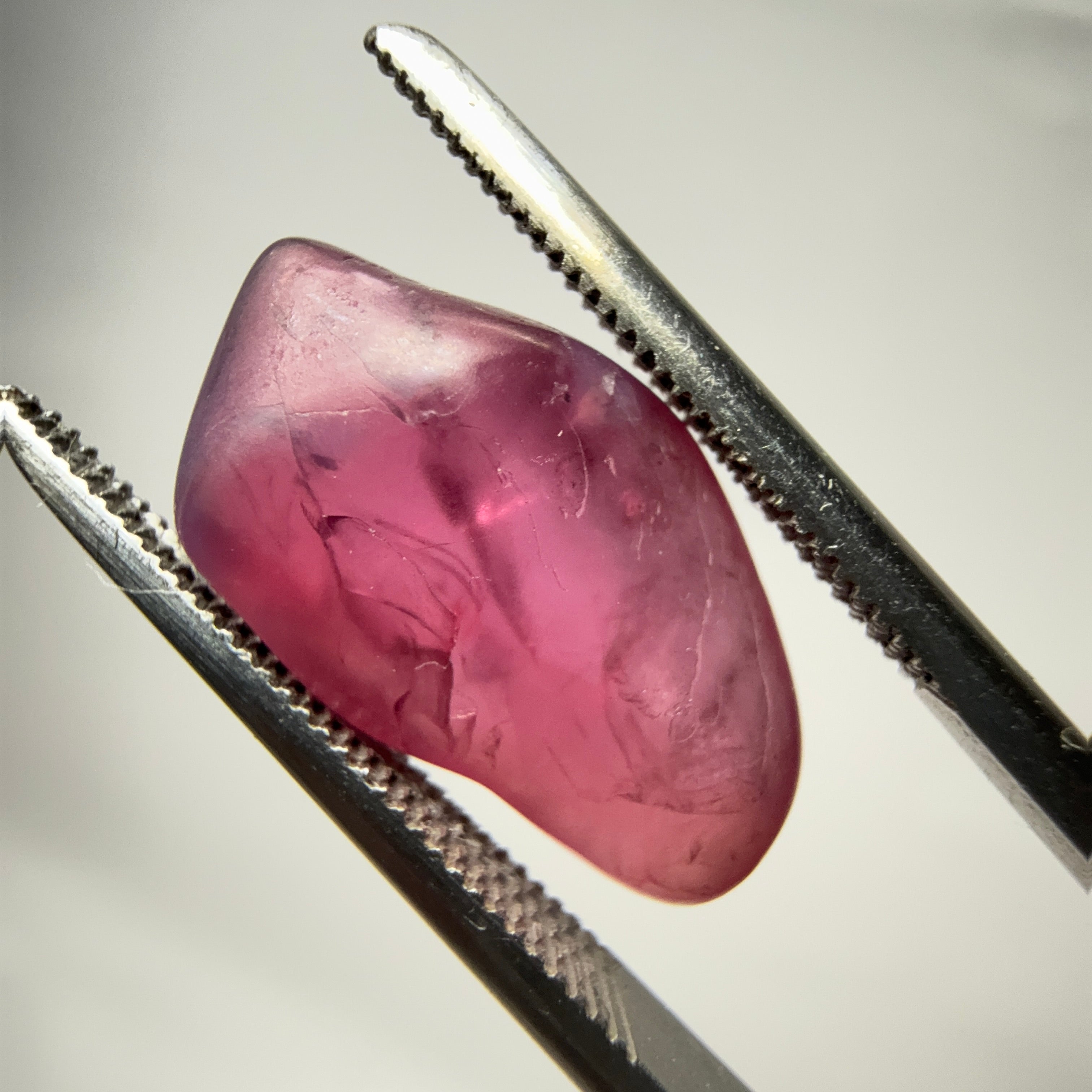 Mahenge Spinel, semi polished tumblestone, 7.52ct, Mahenge, Tanzania, Untreated Unheated