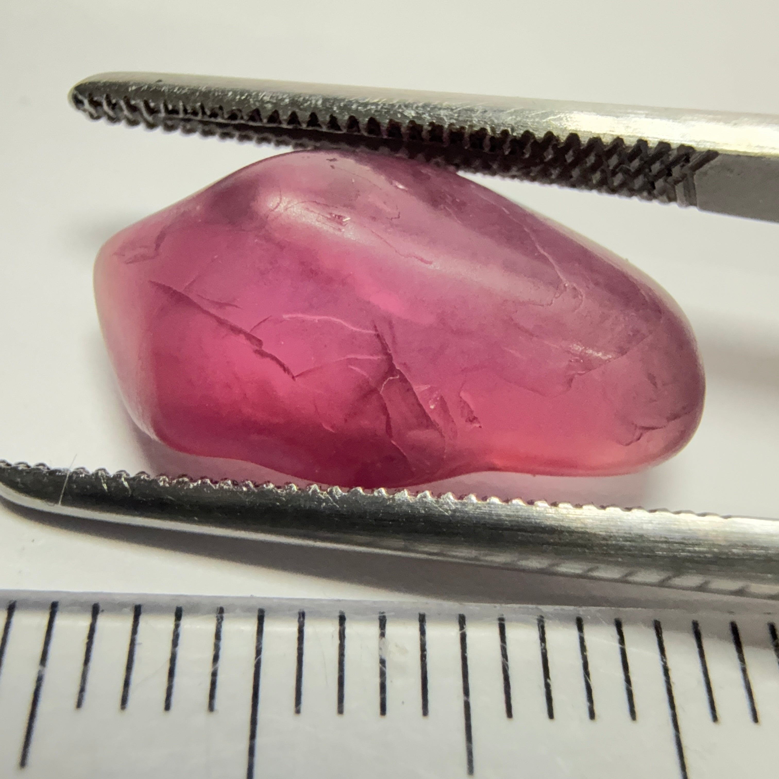 Mahenge Spinel, semi polished tumblestone, 7.52ct, Mahenge, Tanzania, Untreated Unheated