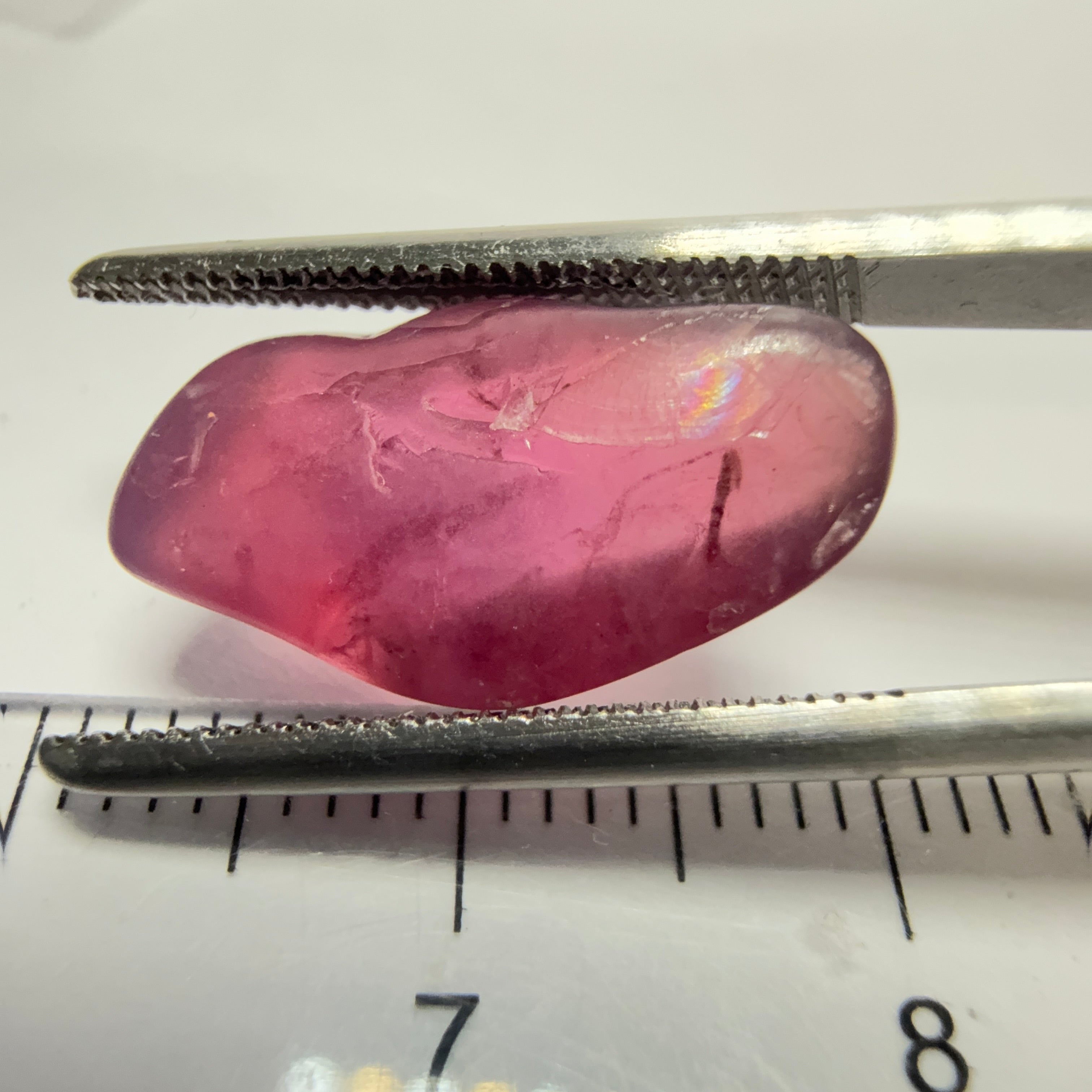 Mahenge Spinel, semi polished tumblestone, 7.52ct, Mahenge, Tanzania, Untreated Unheated