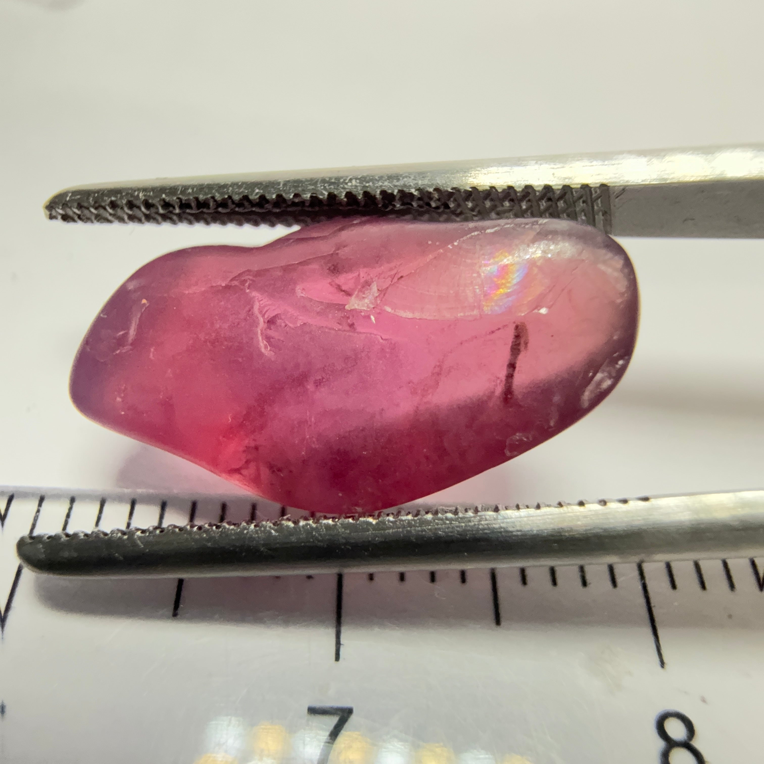 Mahenge Spinel, semi polished tumblestone, 7.52ct, Mahenge, Tanzania, Untreated Unheated