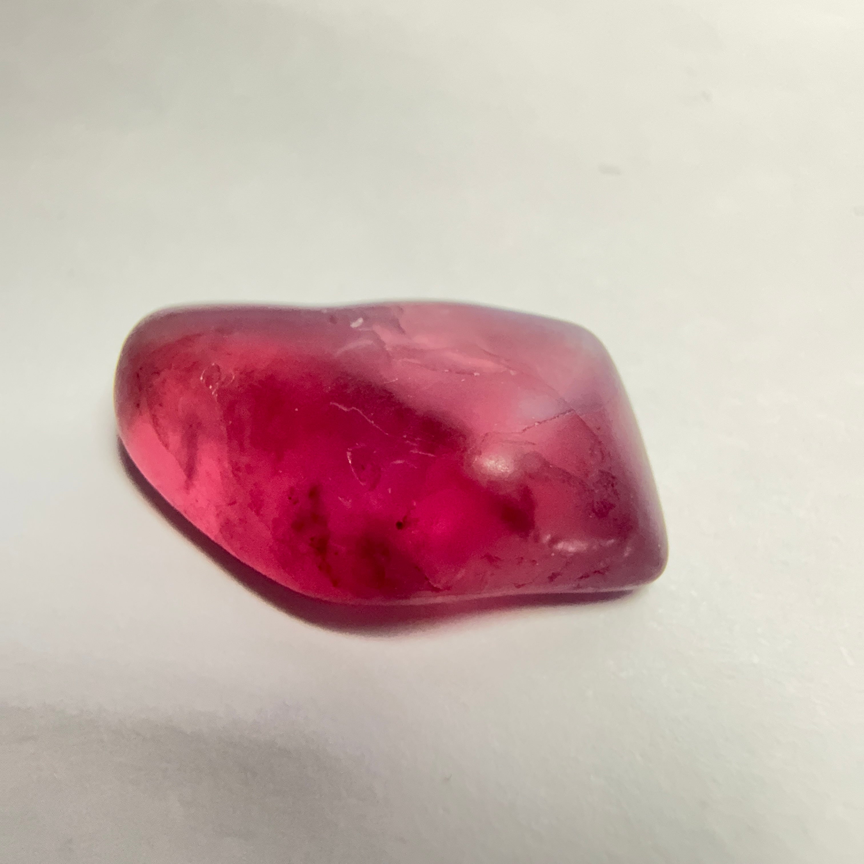 Mahenge Spinel, semi polished tumblestone, 7.52ct, Mahenge, Tanzania, Untreated Unheated