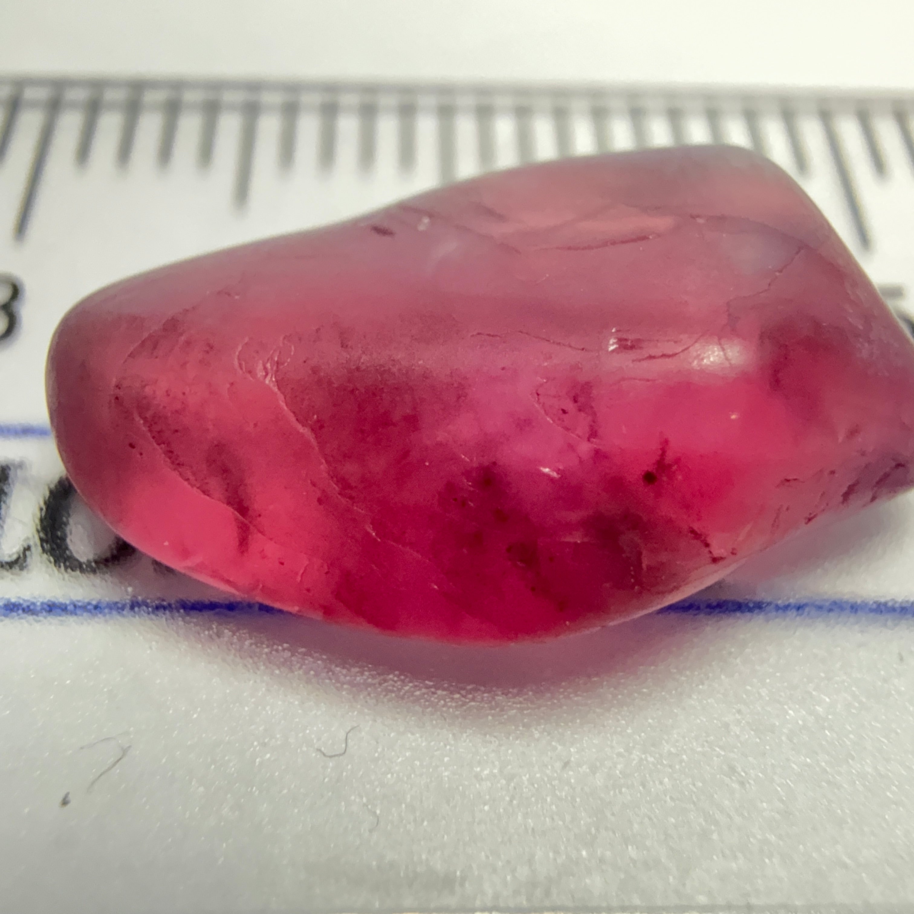 Mahenge Spinel, semi polished tumblestone, 7.52ct, Mahenge, Tanzania, Untreated Unheated