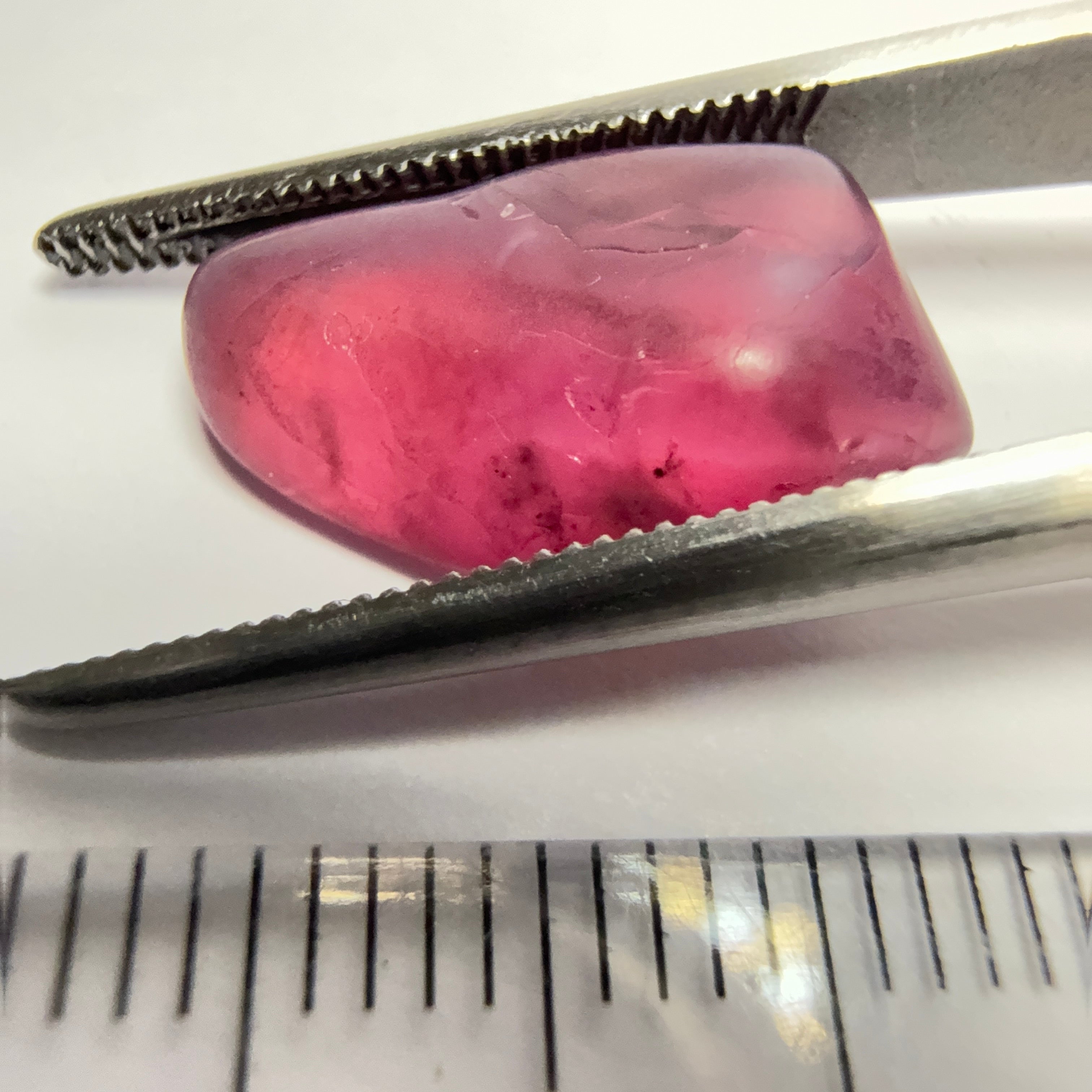 Mahenge Spinel, semi polished tumblestone, 7.52ct, Mahenge, Tanzania, Untreated Unheated