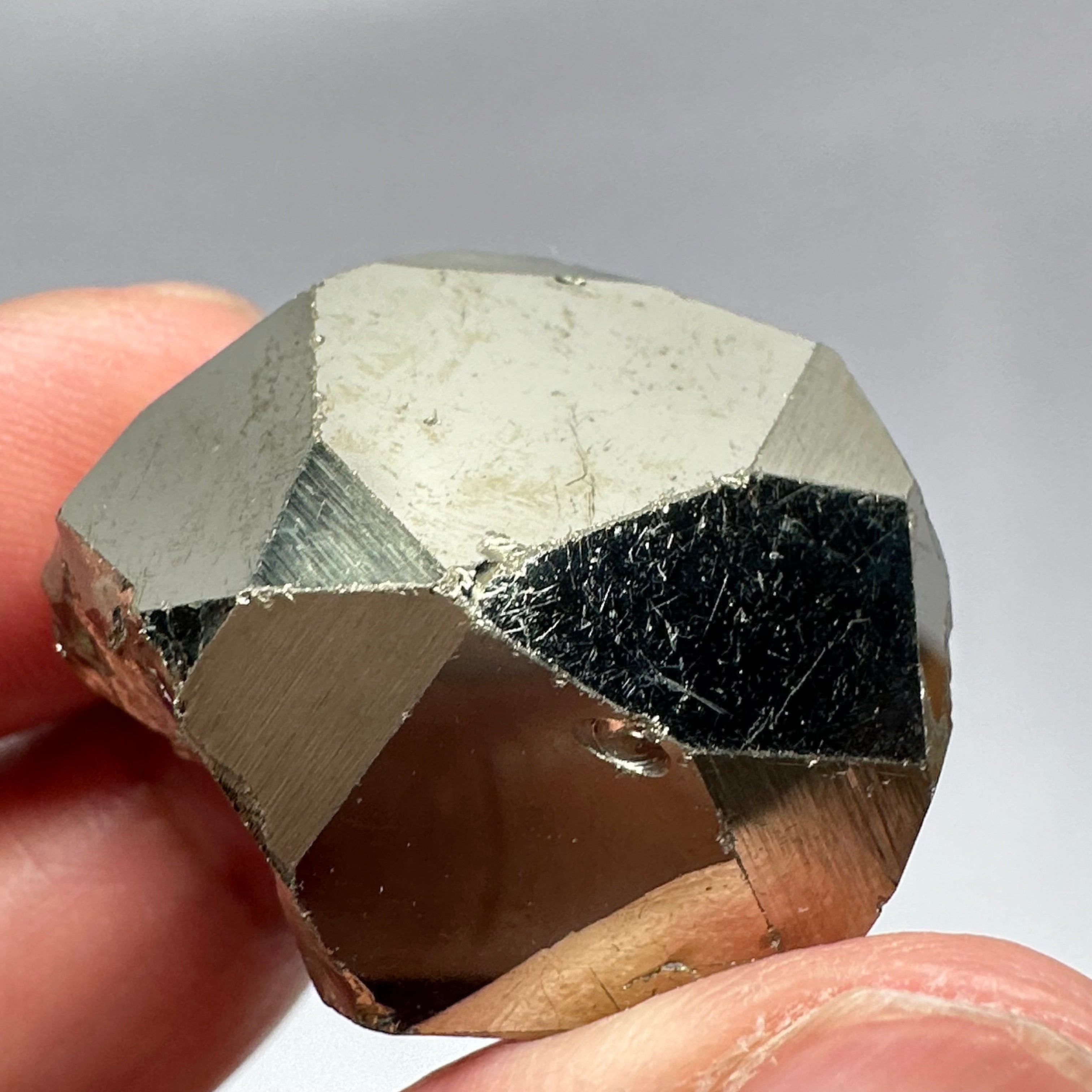 Pyrite, 47.10gm, Merelani, Tanzania, Untreated Unheated, same mines as Tanzanite, natural mirror crystal faces