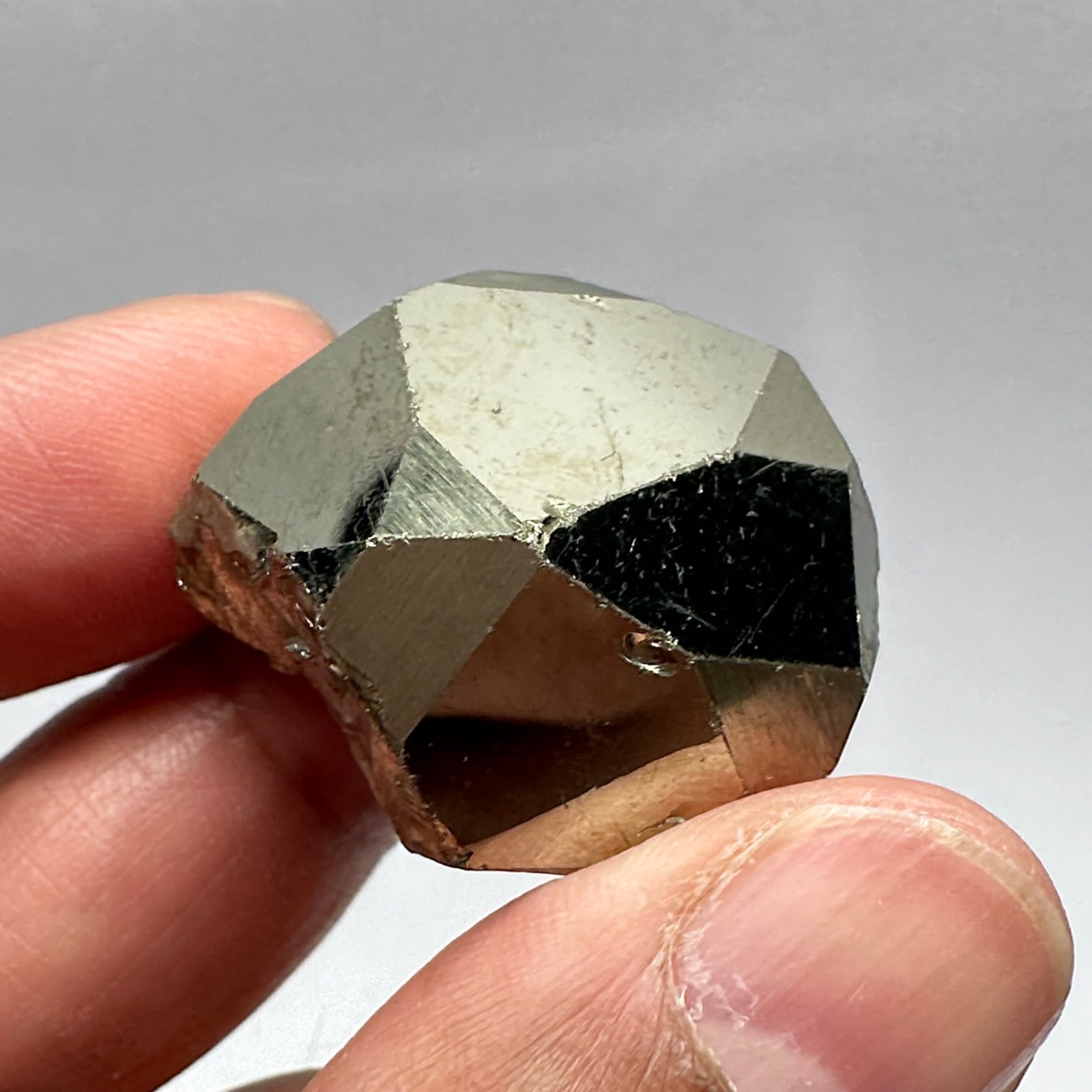 Pyrite, 47.10gm, Merelani, Tanzania, Untreated Unheated, same mines as Tanzanite, natural mirror crystal faces