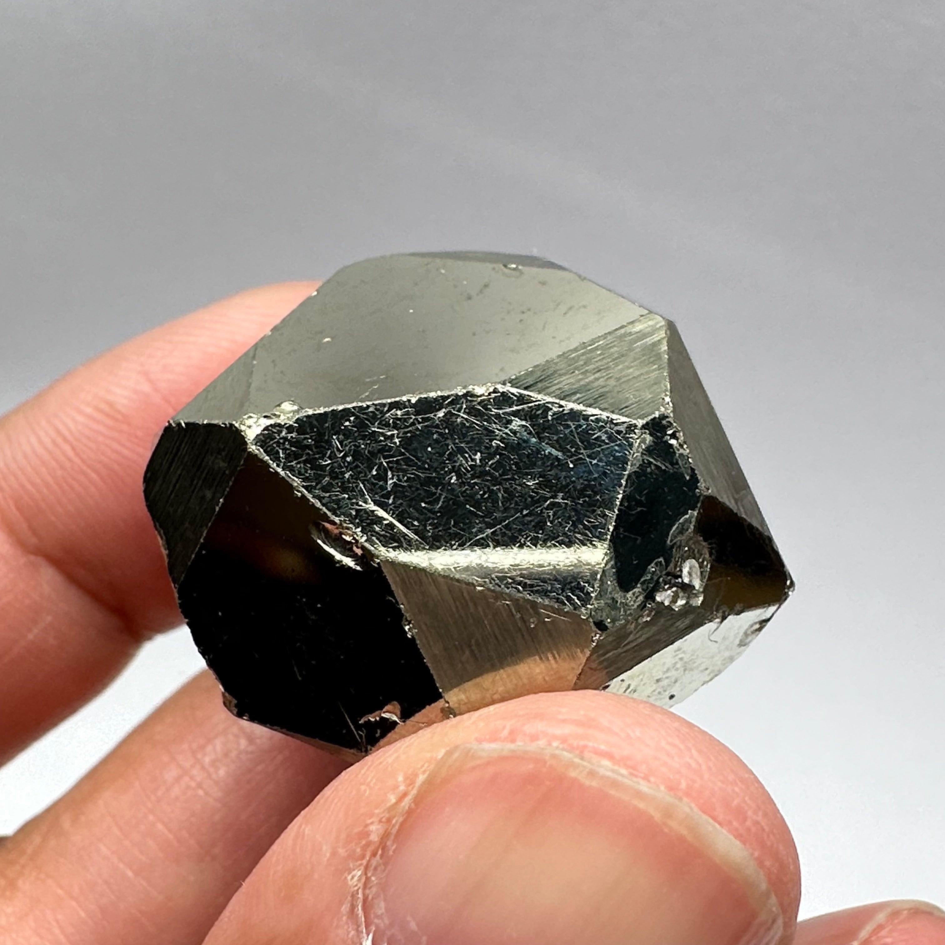 Pyrite, 47.10gm, Merelani, Tanzania, Untreated Unheated, same mines as Tanzanite, natural mirror crystal faces