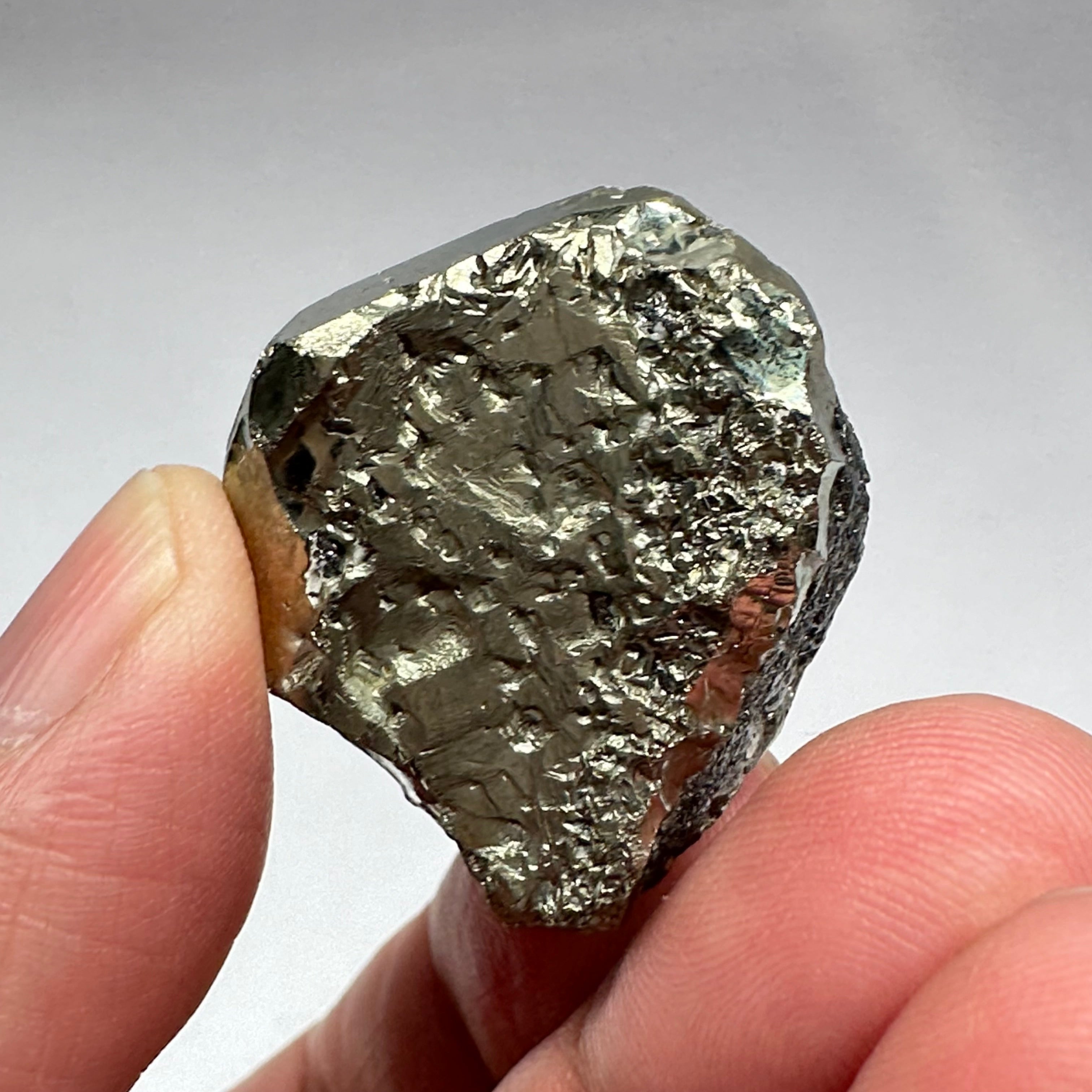 Pyrite, 47.10gm, Merelani, Tanzania, Untreated Unheated, same mines as Tanzanite, natural mirror crystal faces