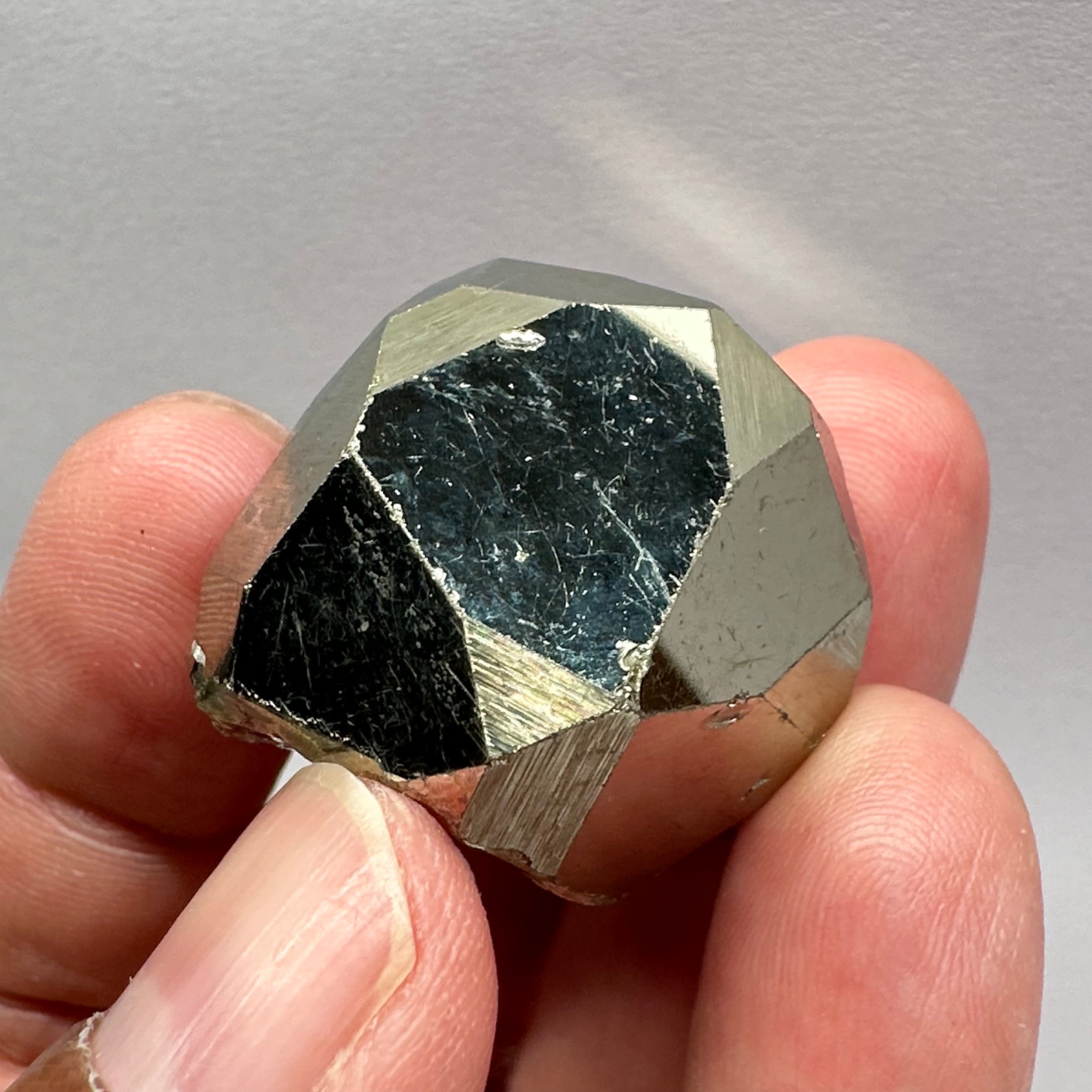 Pyrite, 47.10gm, Merelani, Tanzania, Untreated Unheated, same mines as Tanzanite, natural mirror crystal faces