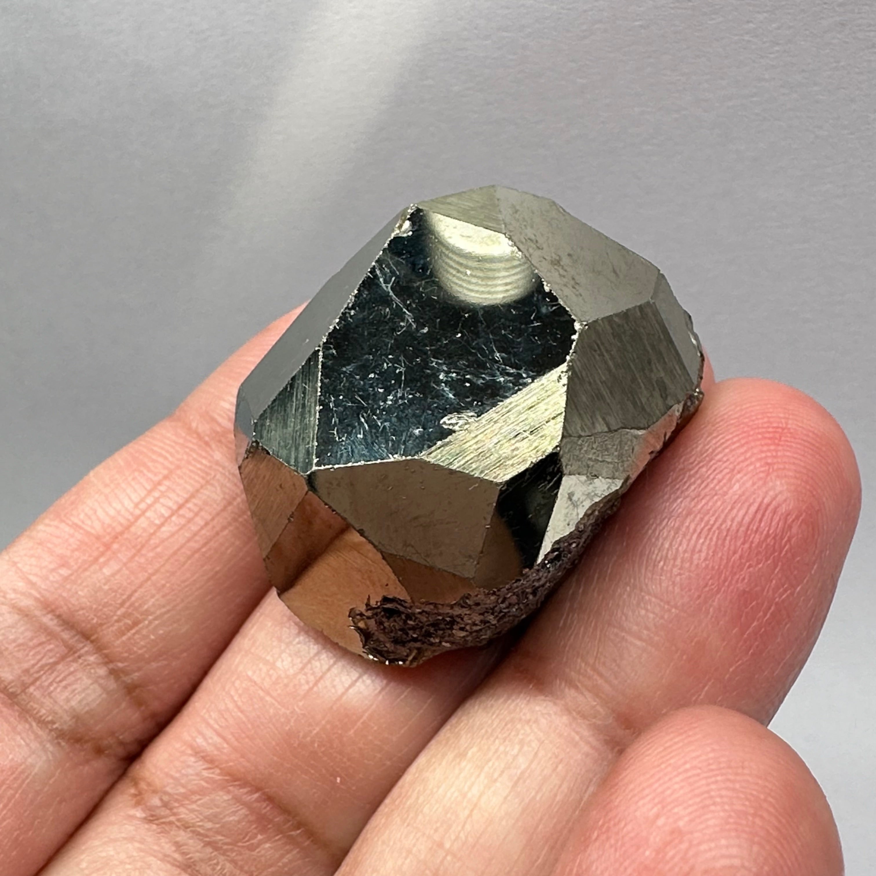 Pyrite, 47.10gm, Merelani, Tanzania, Untreated Unheated, same mines as Tanzanite, natural mirror crystal faces