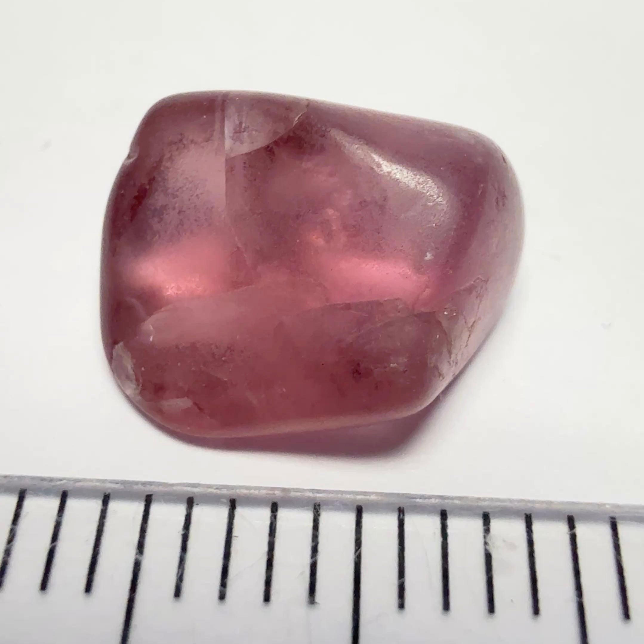 Mahenge Spinel, semi polished tumblestone, 6.02ct, Mahenge, Tanzania, Untreated Unheated