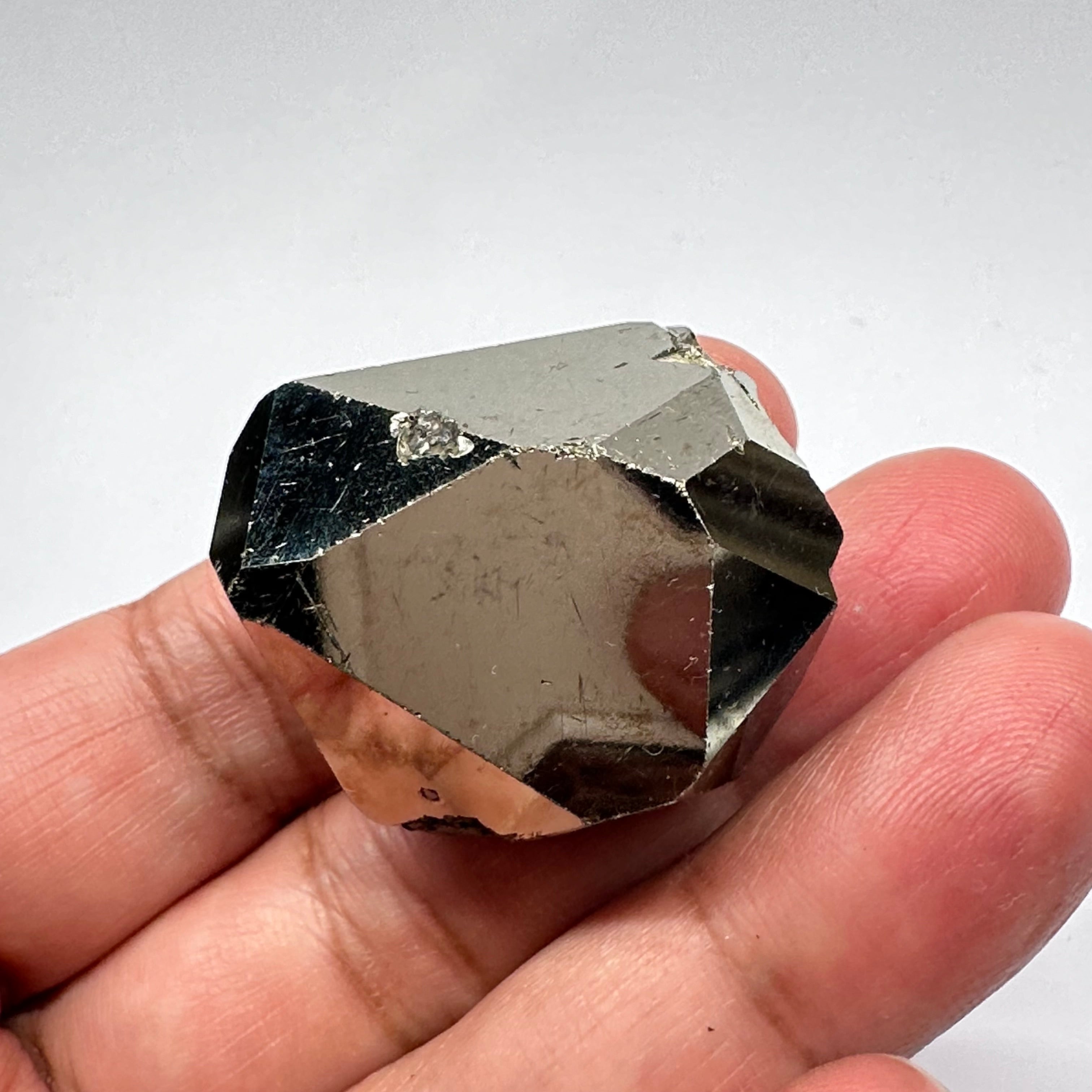 Pyrite, 76.00gm, Merelani, Tanzania, Untreated Unheated, same mines as Tanzanite, natural mirror crystal faces