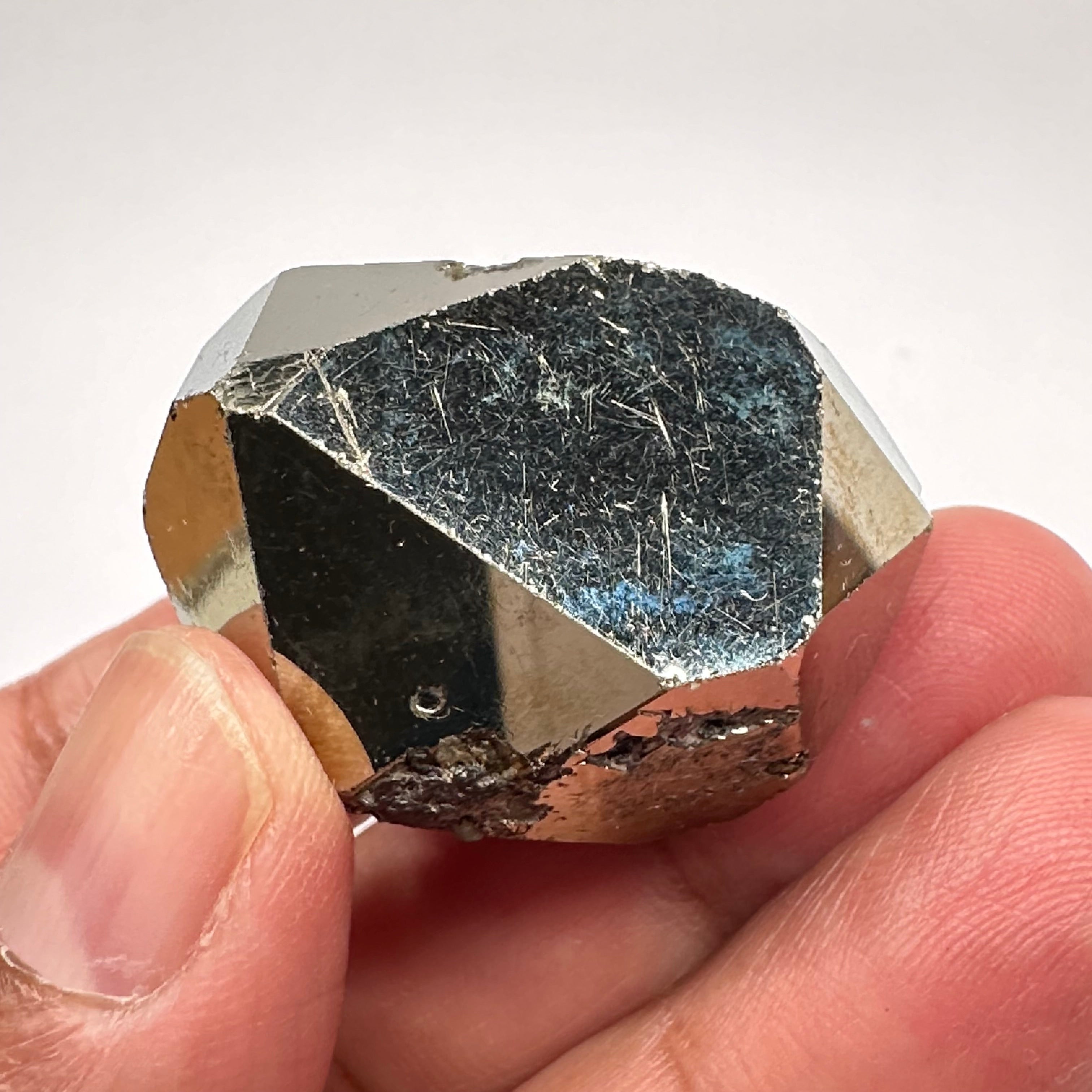 Pyrite, 76.00gm, Merelani, Tanzania, Untreated Unheated, same mines as Tanzanite, natural mirror crystal faces