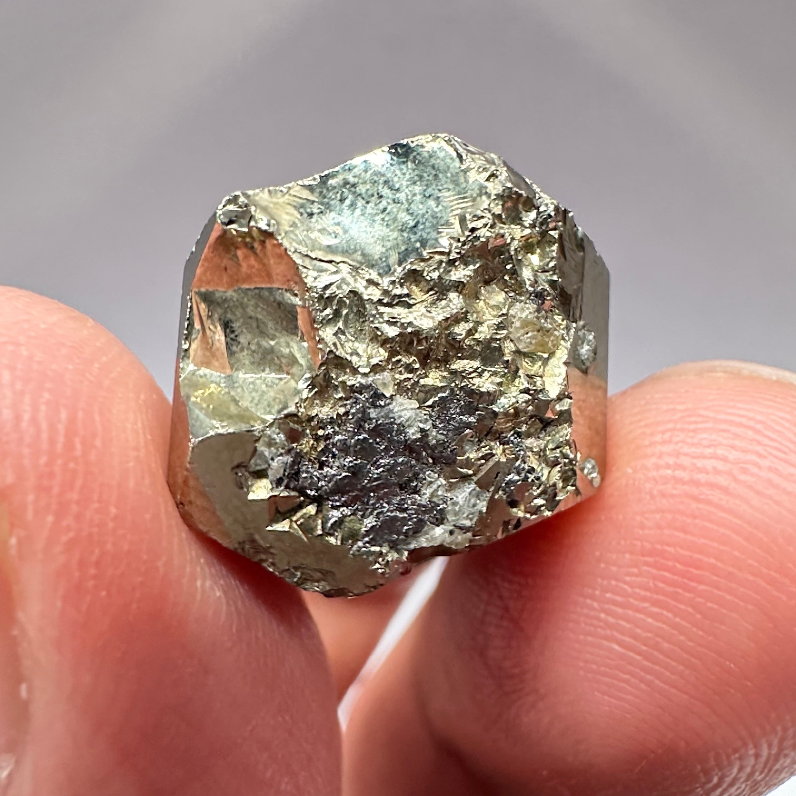 Pyrite, 11.90gm, Merelani, Tanzania, Untreated Unheated, same mines as Tanzanite, natural mirror crystal faces