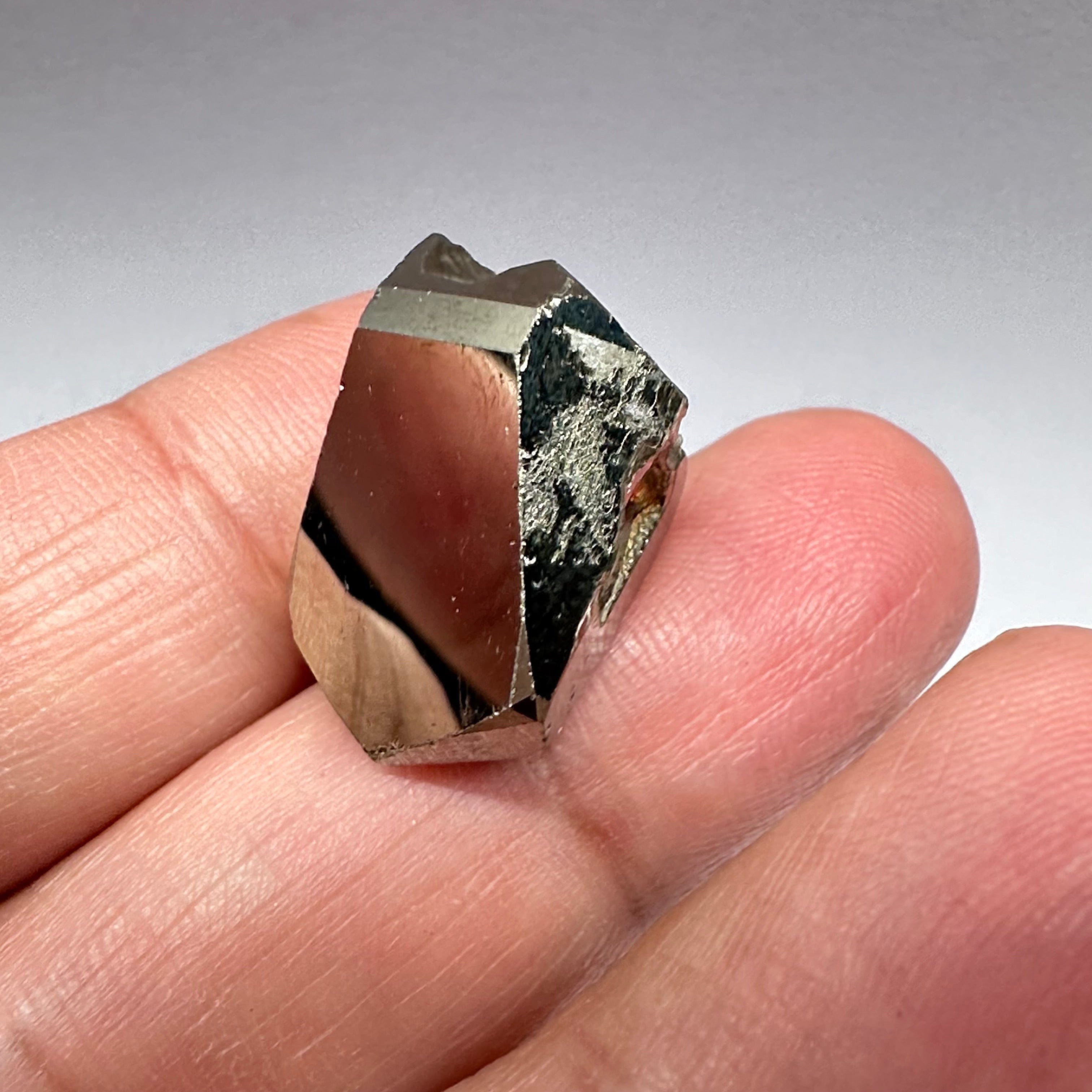 Pyrite, 11.90gm, Merelani, Tanzania, Untreated Unheated, same mines as Tanzanite, natural mirror crystal faces