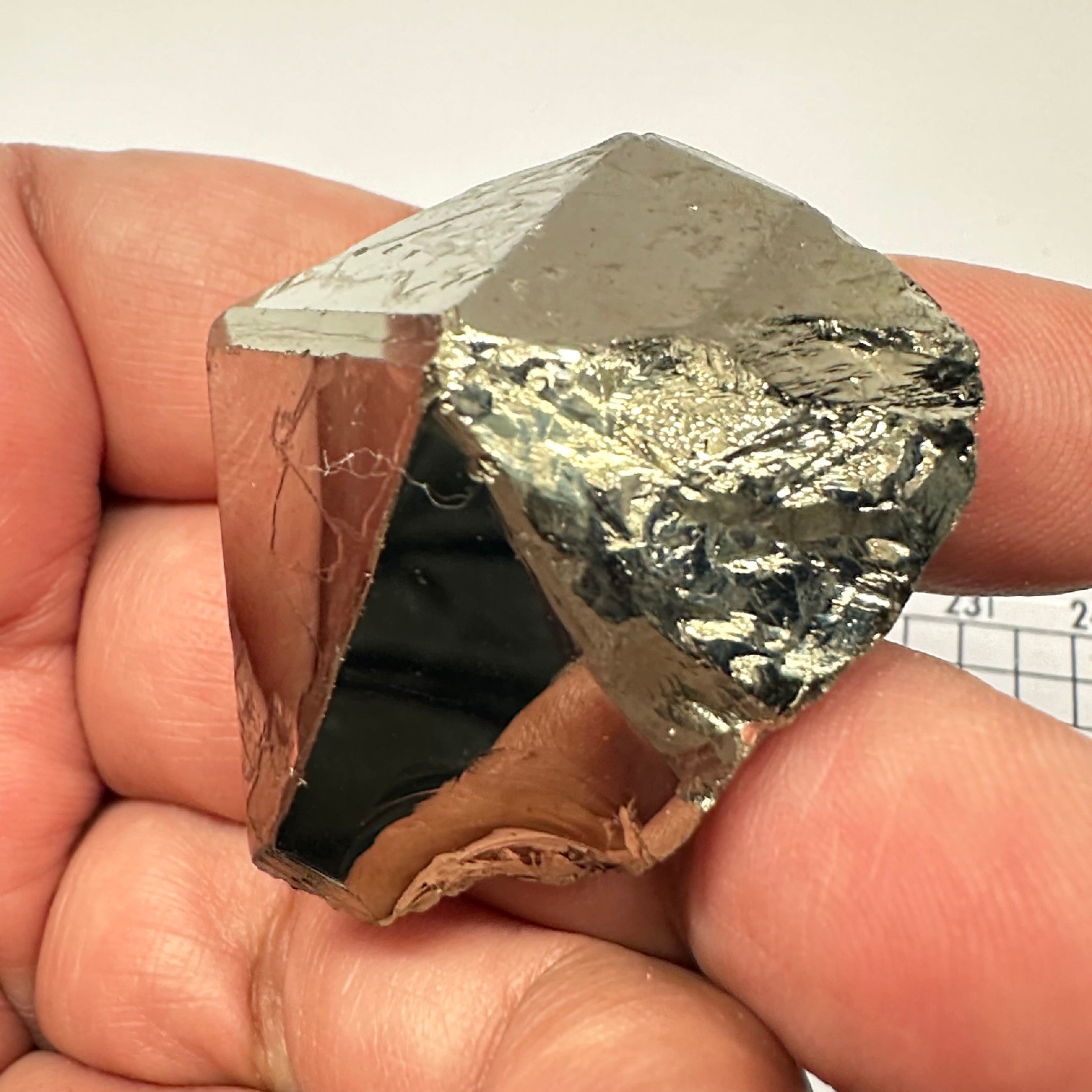 Pyrite, 70.60gm, Merelani, Tanzania, Untreated Unheated, same mines as Tanzanite, natural mirror crystal faces