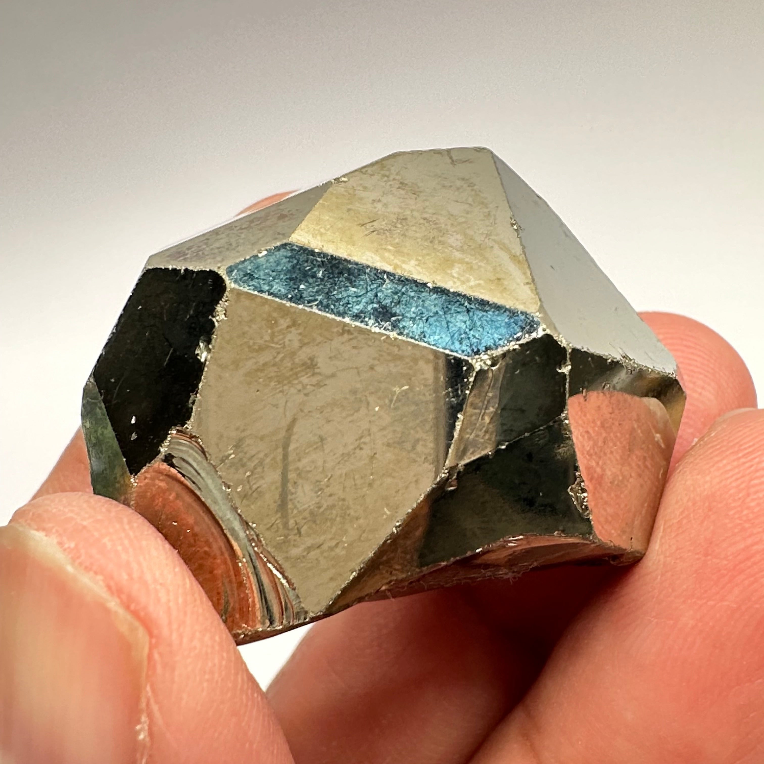 Pyrite, 67.20gm, Merelani, Tanzania, Untreated Unheated, same mines as Tanzanite, natural mirror crystal faces