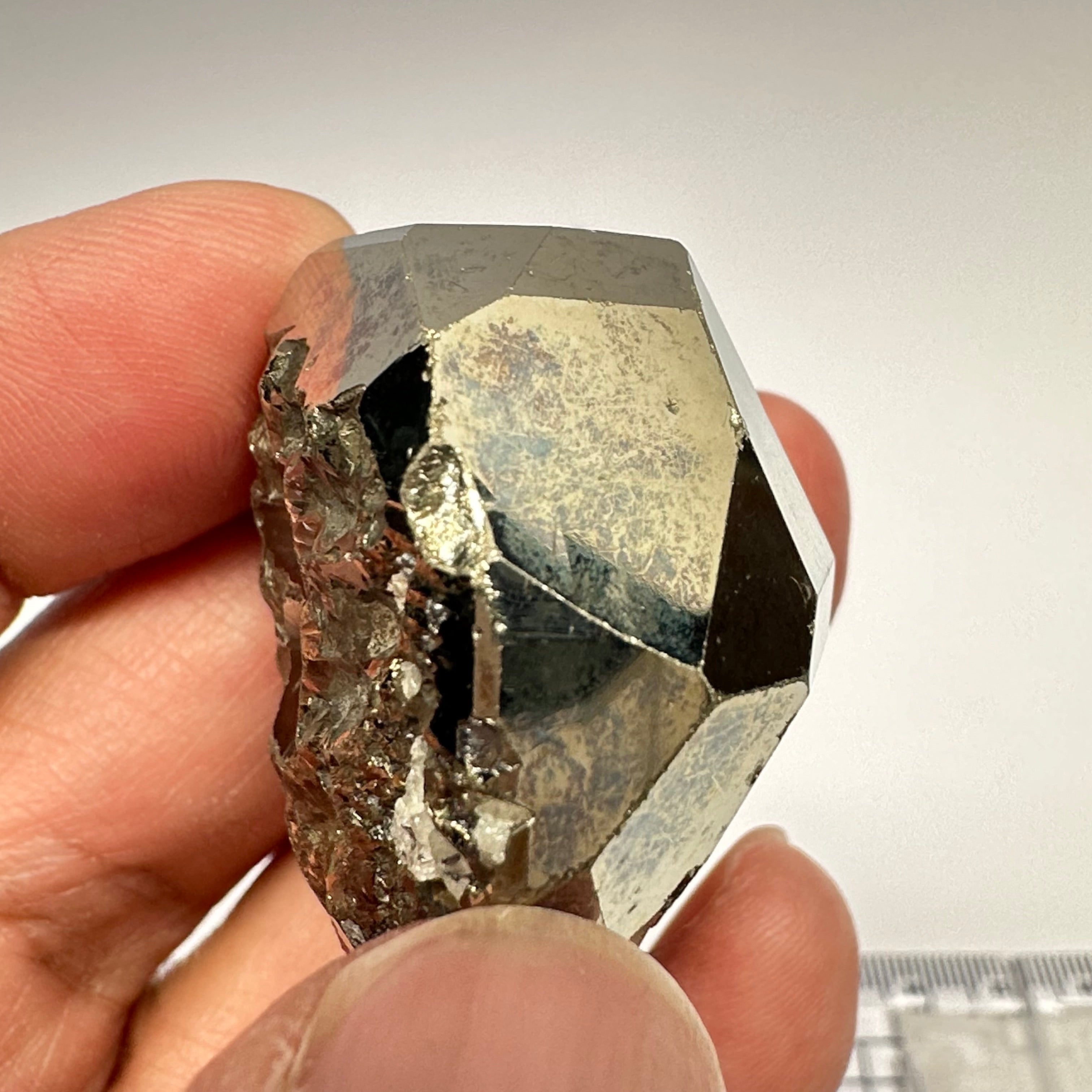 Pyrite, 67.20gm, Merelani, Tanzania, Untreated Unheated, same mines as Tanzanite, natural mirror crystal faces