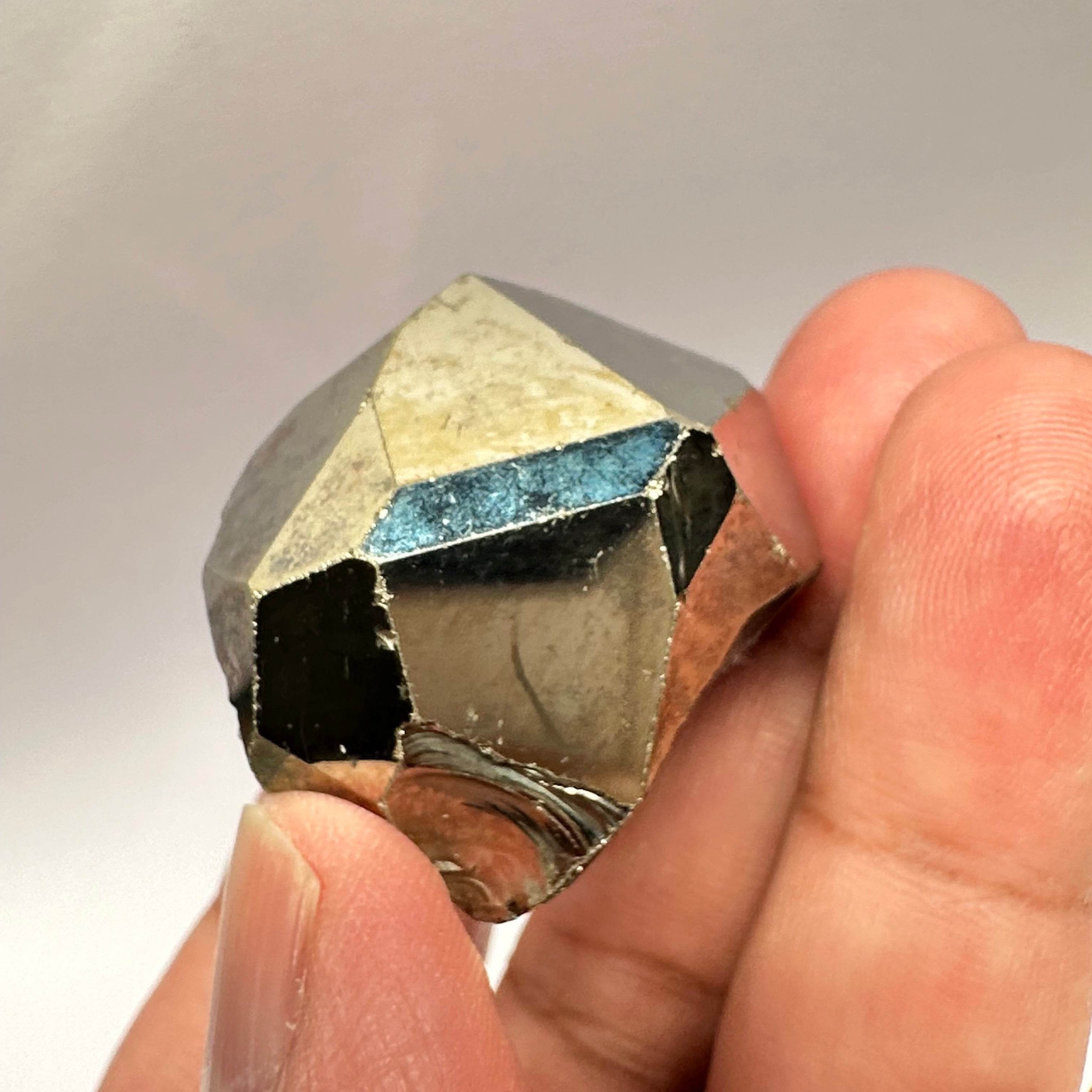 Pyrite, 67.20gm, Merelani, Tanzania, Untreated Unheated, same mines as Tanzanite, natural mirror crystal faces