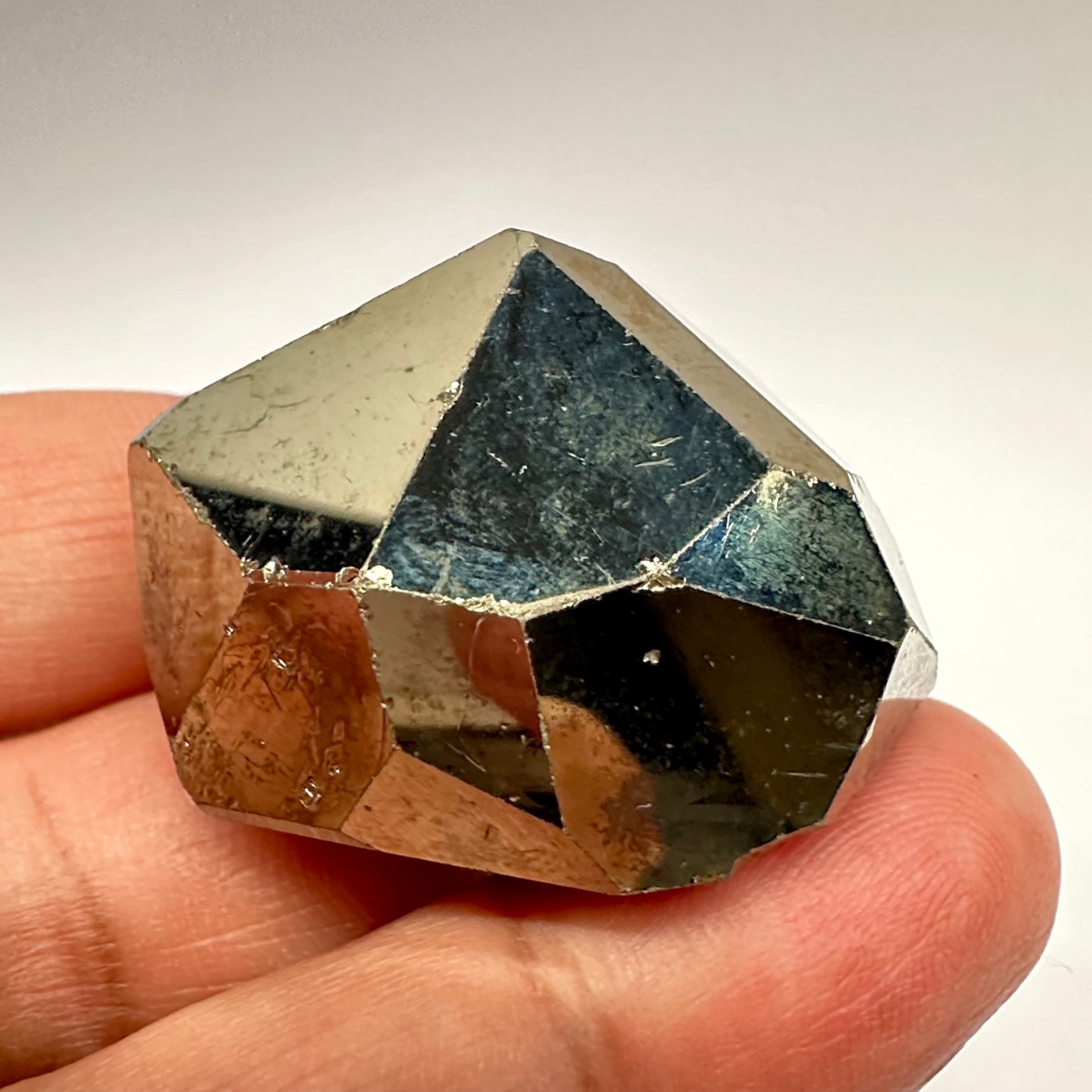 Pyrite, 67.20gm, Merelani, Tanzania, Untreated Unheated, same mines as Tanzanite, natural mirror crystal faces