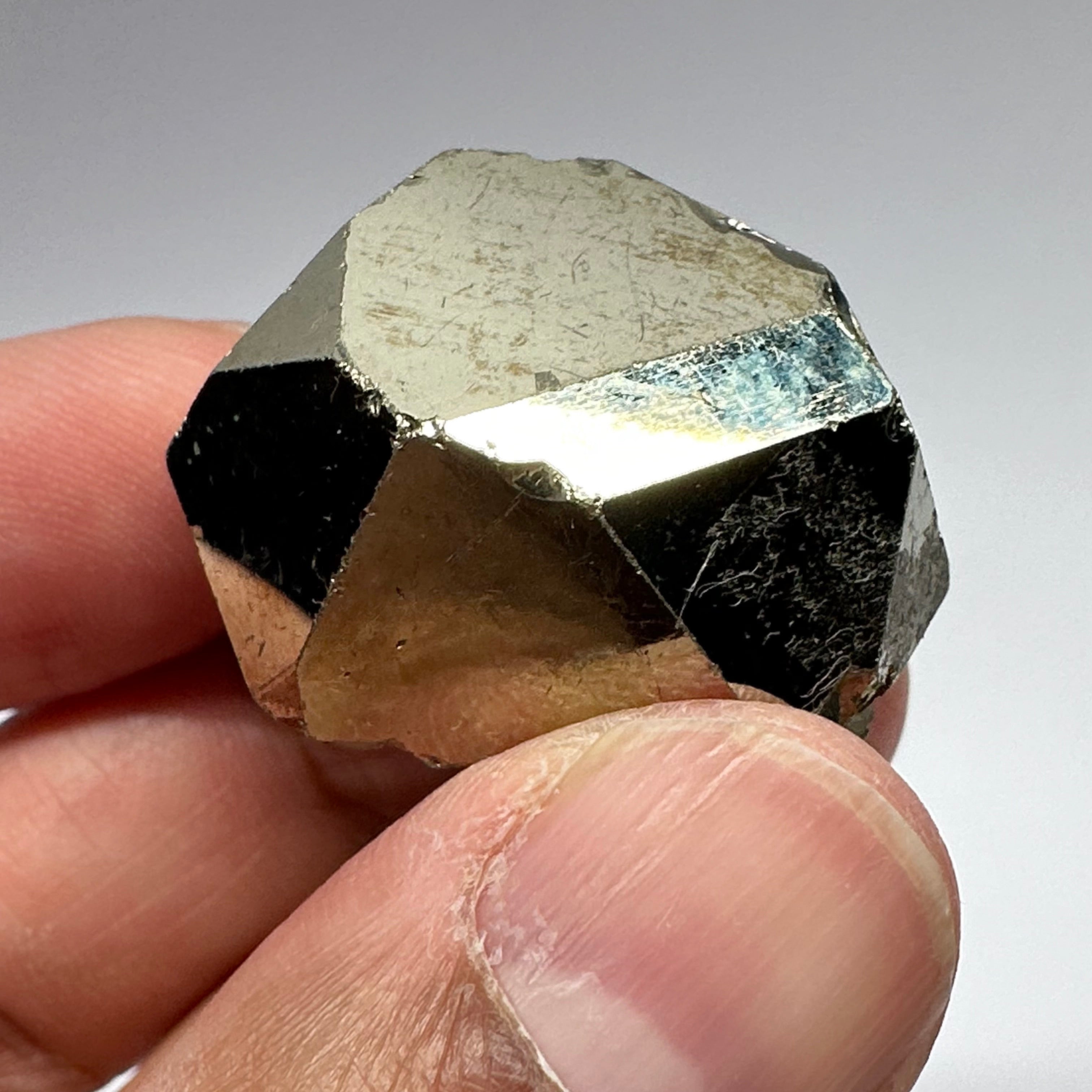 Pyrite, 48.00gm, Merelani, Tanzania, Untreated Unheated, same mines as Tanzanite, natural mirror crystal faces