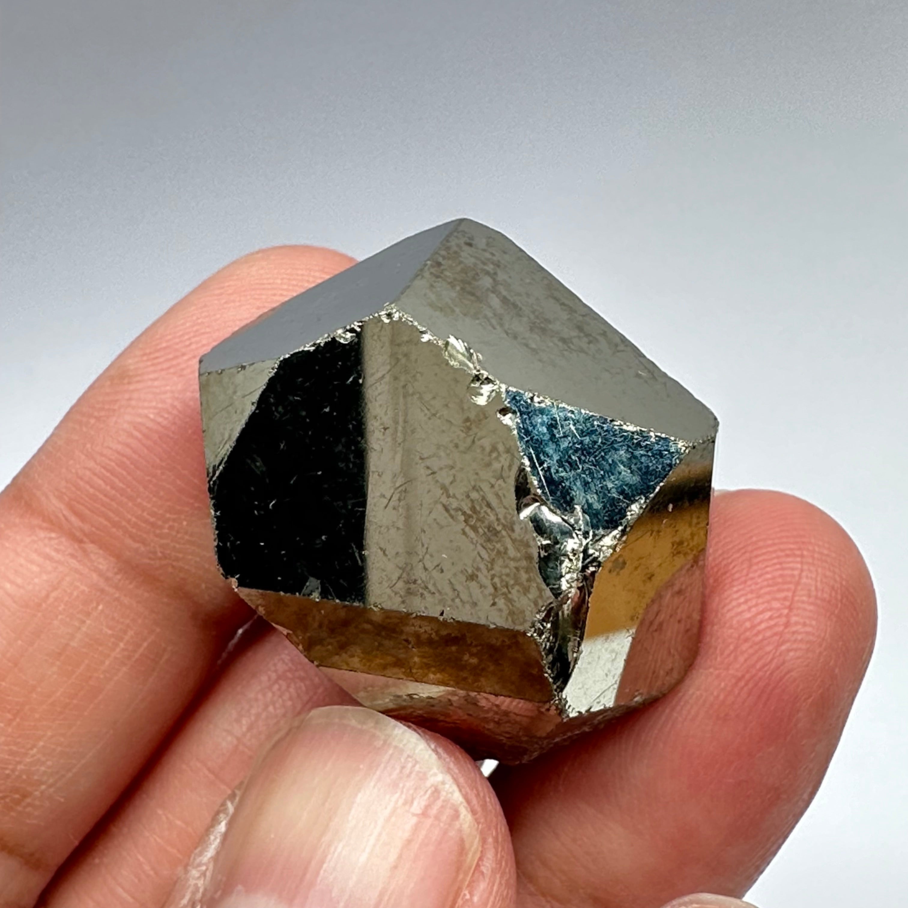 Pyrite, 48.00gm, Merelani, Tanzania, Untreated Unheated, same mines as Tanzanite, natural mirror crystal faces