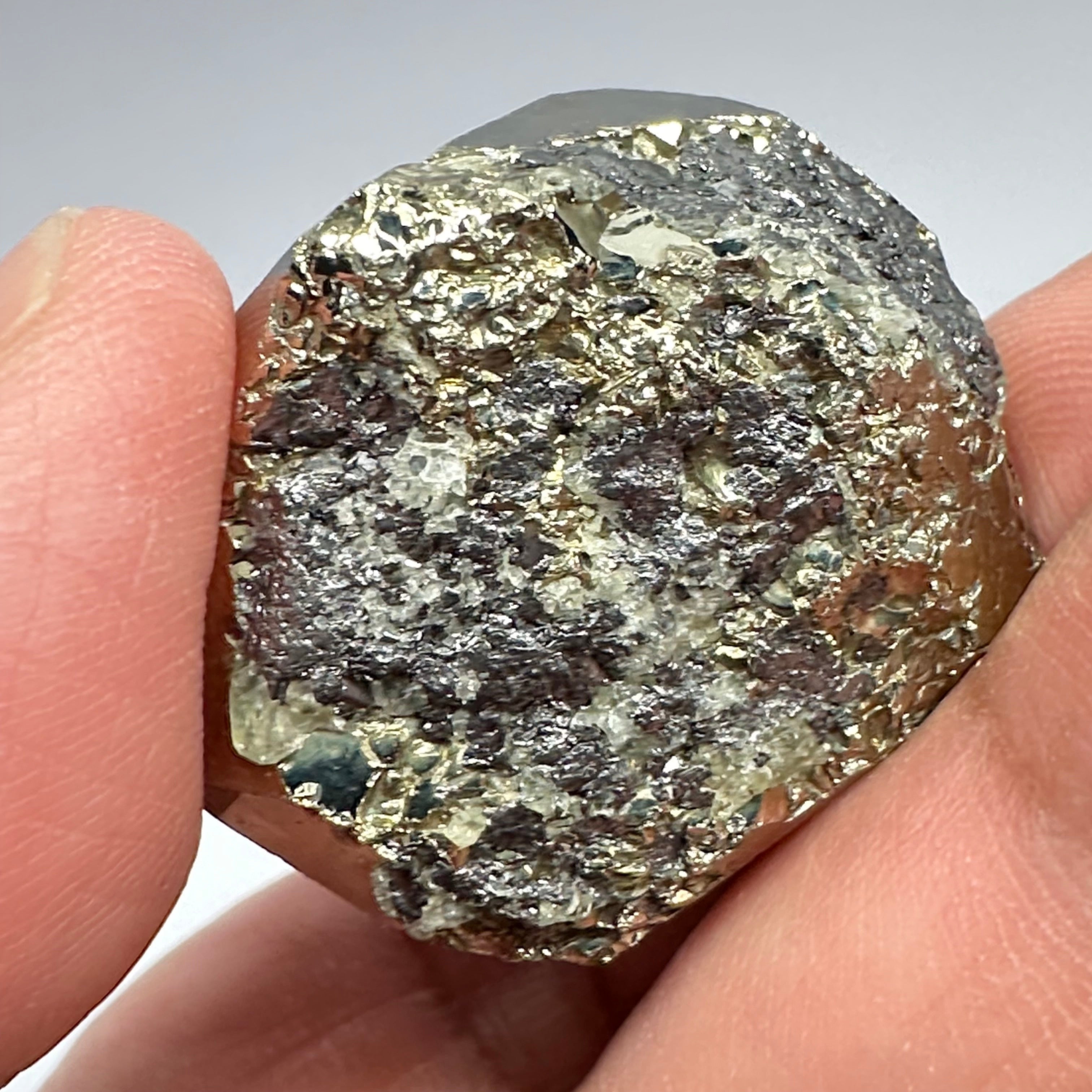 Pyrite, 48.00gm, Merelani, Tanzania, Untreated Unheated, same mines as Tanzanite, natural mirror crystal faces