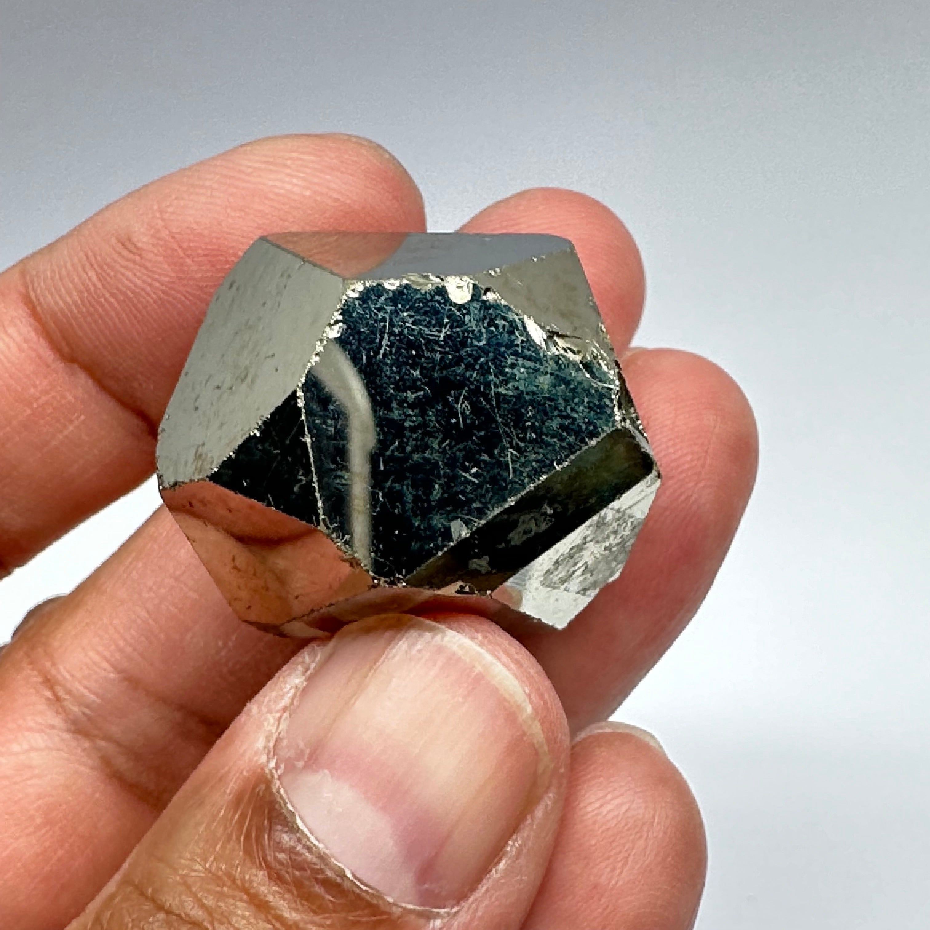 Pyrite, 48.00gm, Merelani, Tanzania, Untreated Unheated, same mines as Tanzanite, natural mirror crystal faces