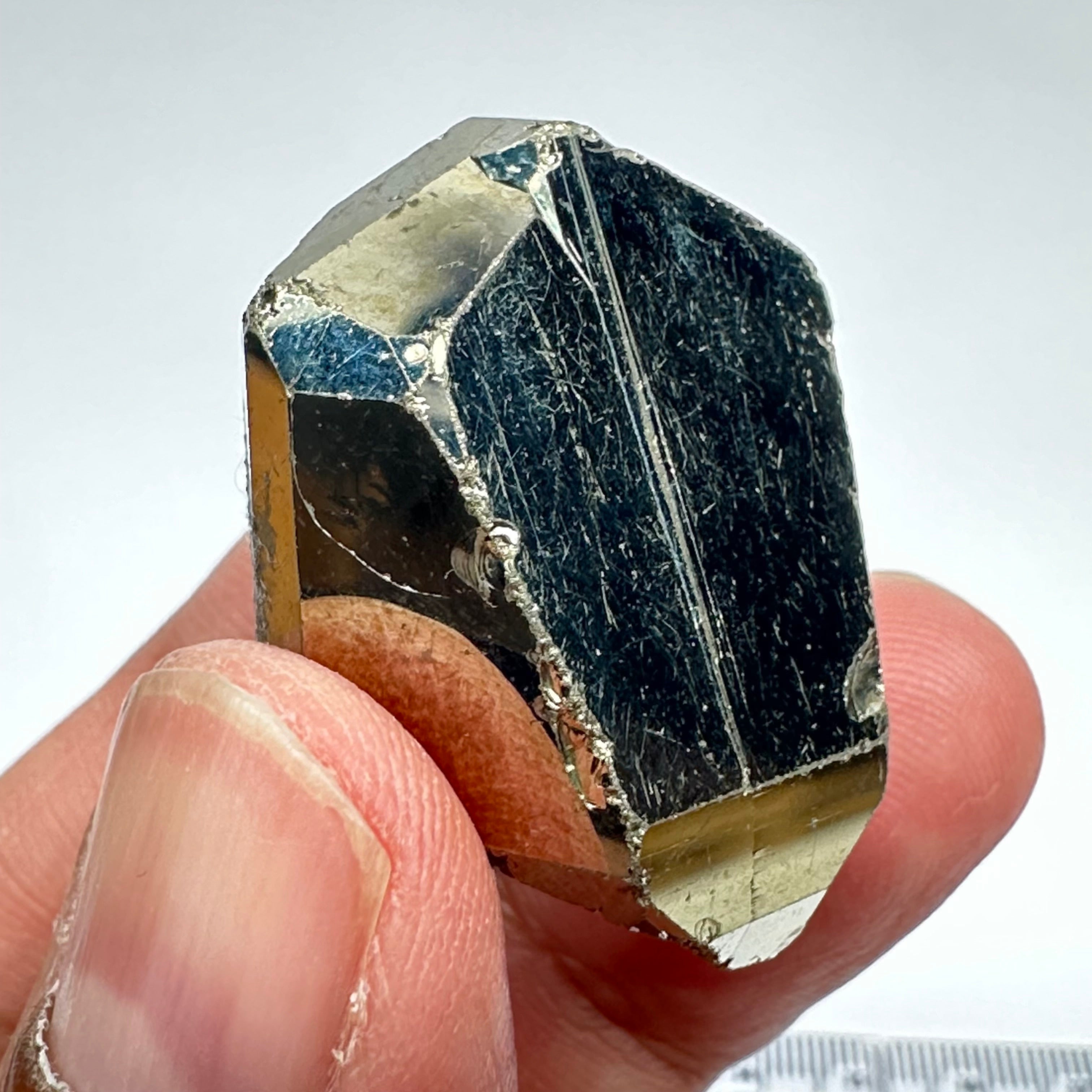 Pyrite, 47.70gm, Merelani, Tanzania, Untreated Unheated, same mines as Tanzanite, natural mirror crystal faces