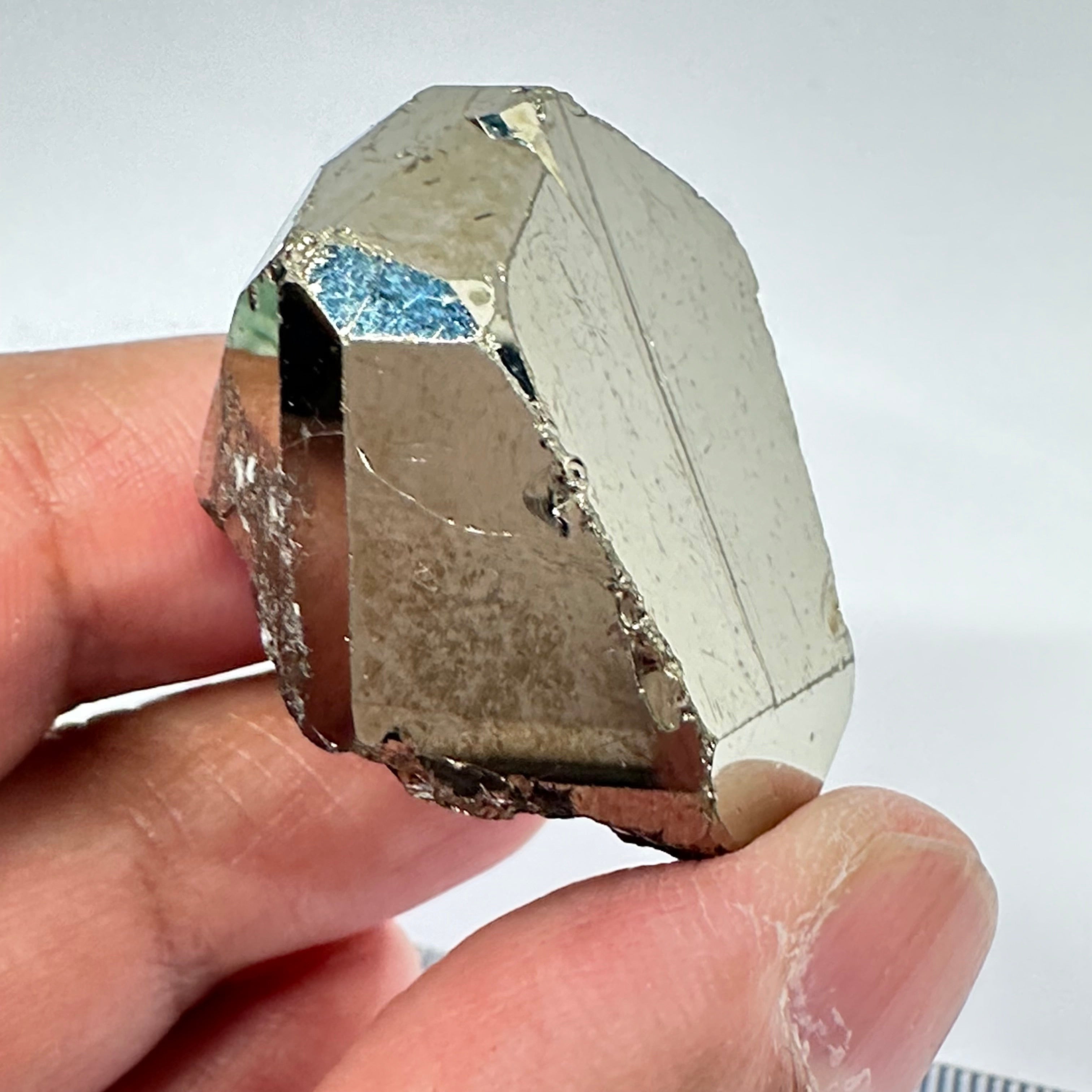 Pyrite, 47.70gm, Merelani, Tanzania, Untreated Unheated, same mines as Tanzanite, natural mirror crystal faces