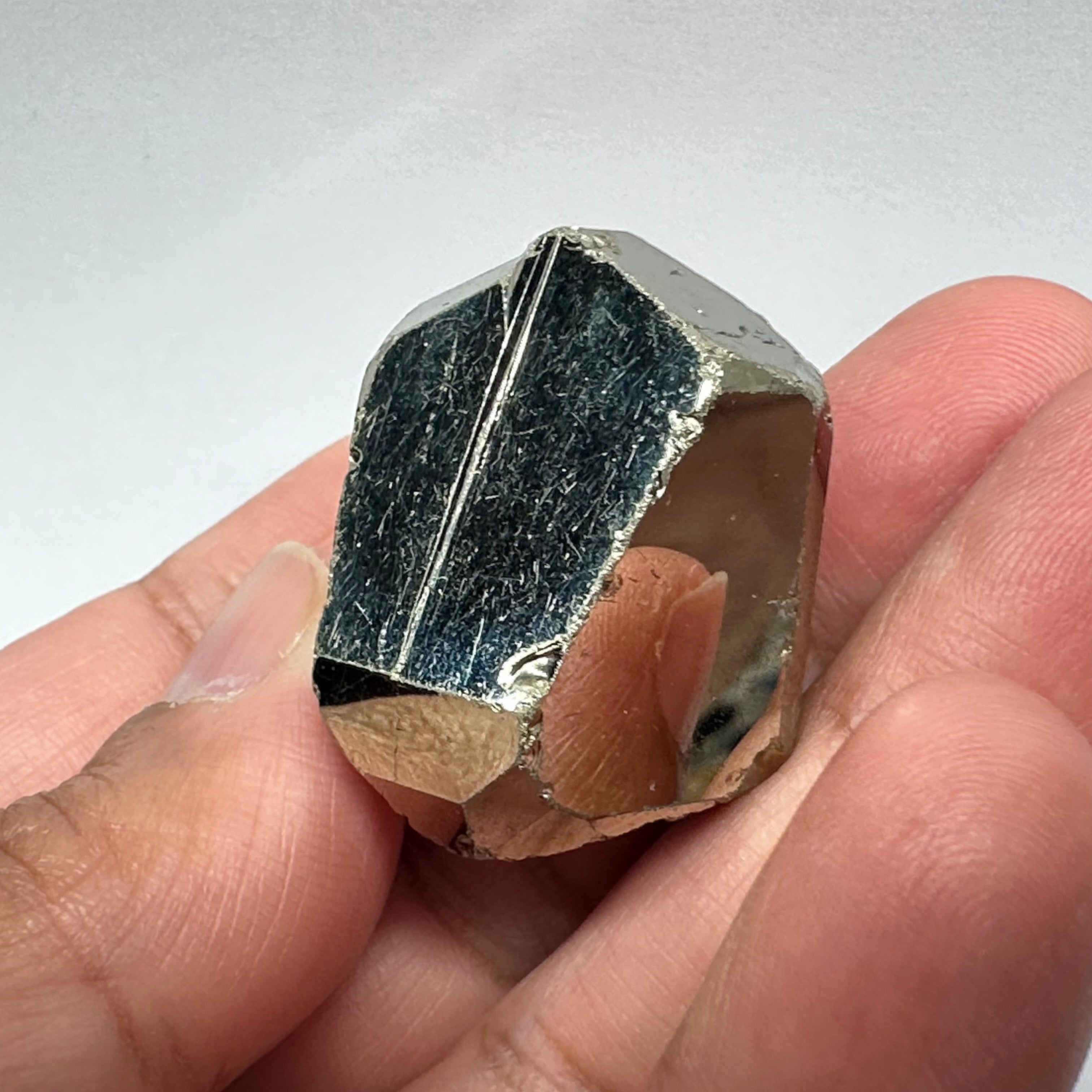 Pyrite, 47.70gm, Merelani, Tanzania, Untreated Unheated, same mines as Tanzanite, natural mirror crystal faces