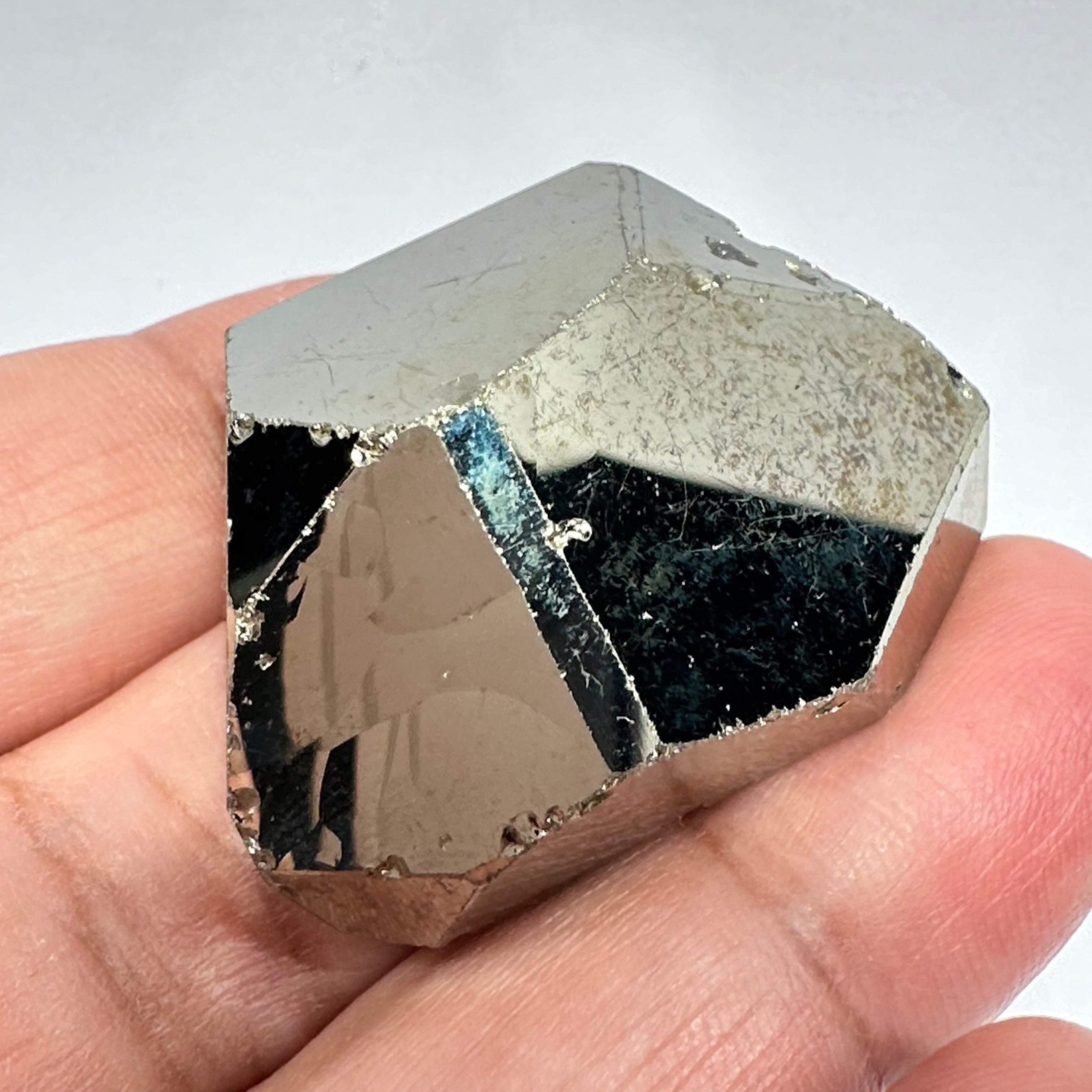 Pyrite, 58.60gm, Merelani, Tanzania, Untreated Unheated, same mines as Tanzanite, natural mirror crystal faces