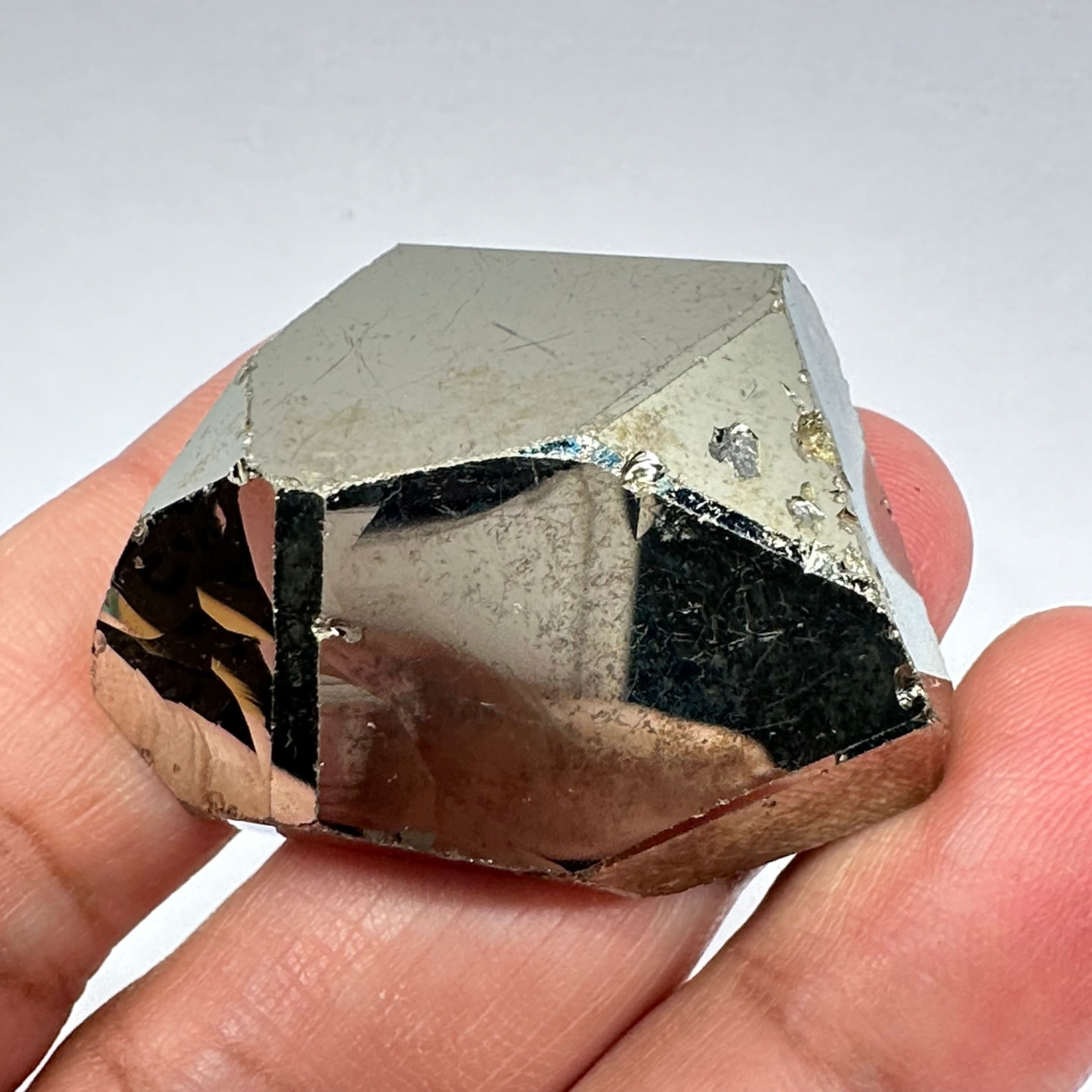 Pyrite, 58.60gm, Merelani, Tanzania, Untreated Unheated, same mines as Tanzanite, natural mirror crystal faces