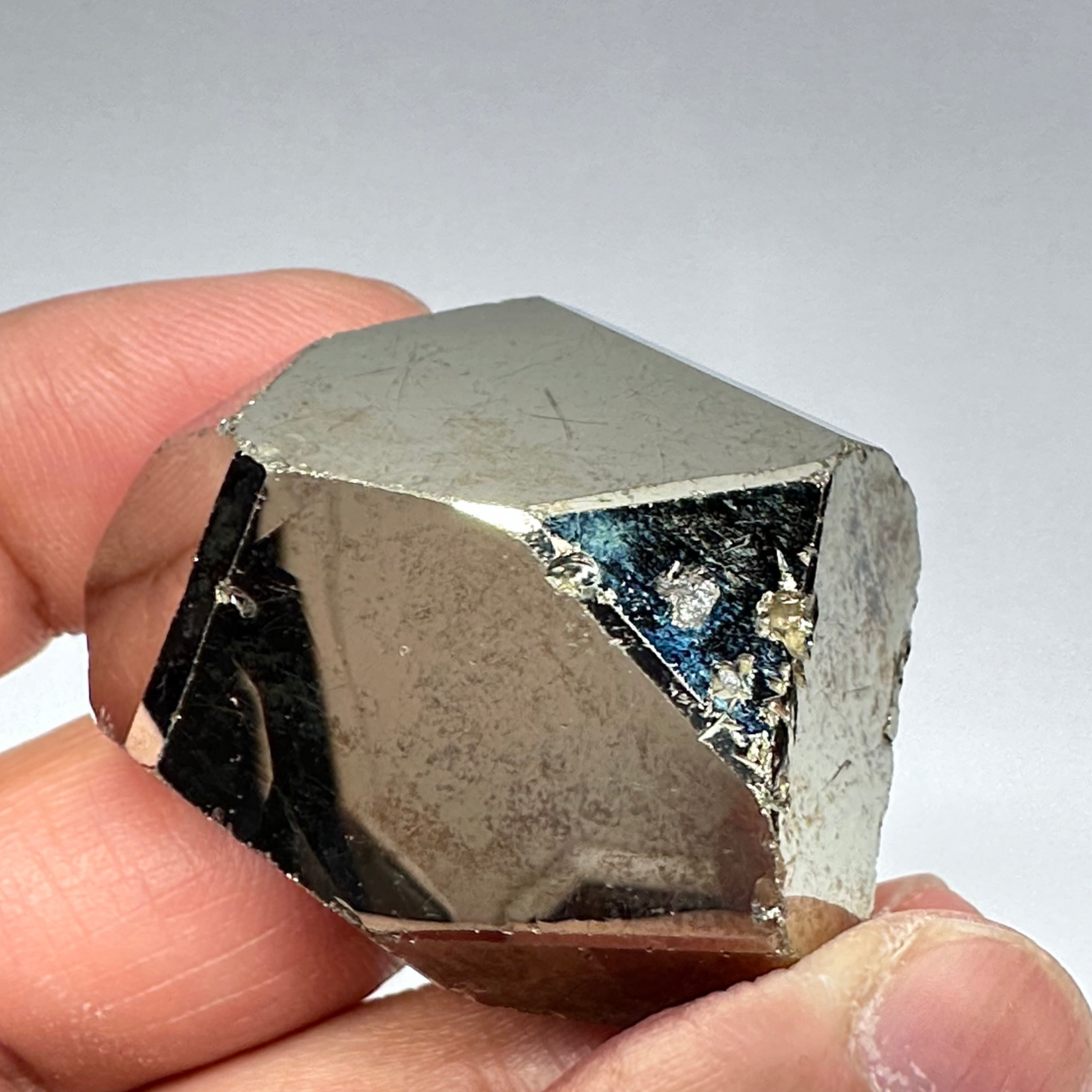 Pyrite, 58.60gm, Merelani, Tanzania, Untreated Unheated, same mines as Tanzanite, natural mirror crystal faces