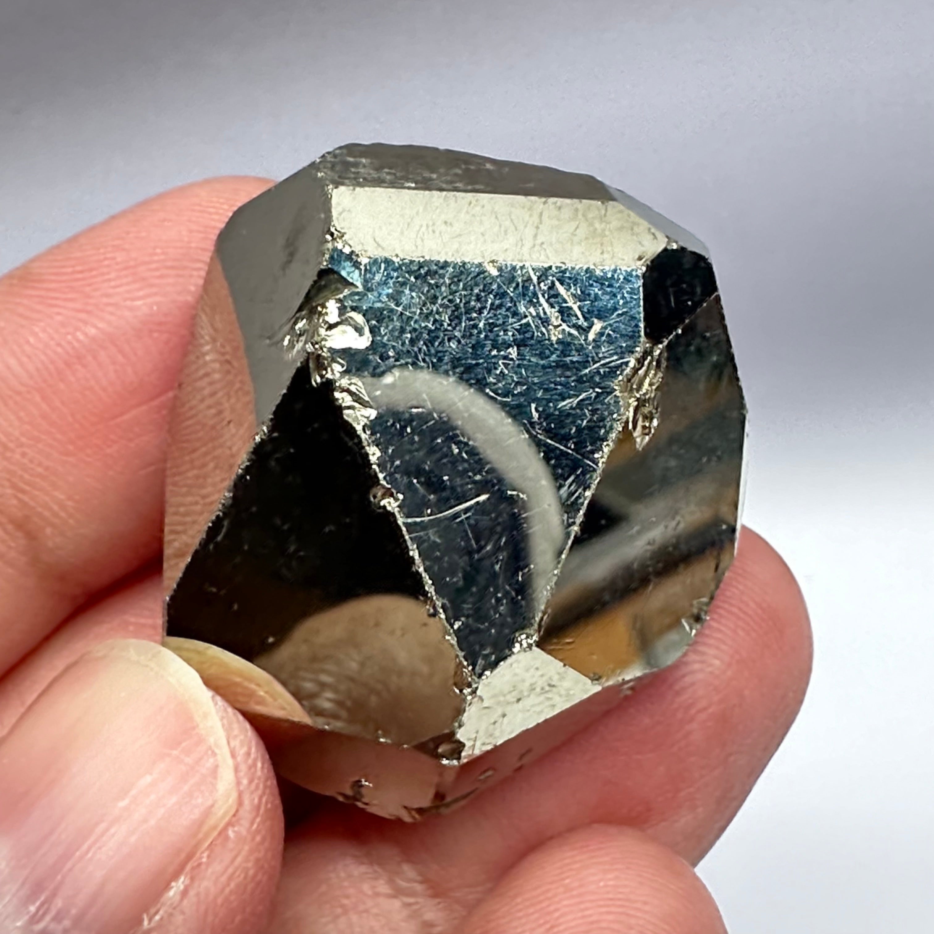 Pyrite, 45.70gm, Merelani, Tanzania, Untreated Unheated, same mines as Tanzanite, natural mirror crystal faces