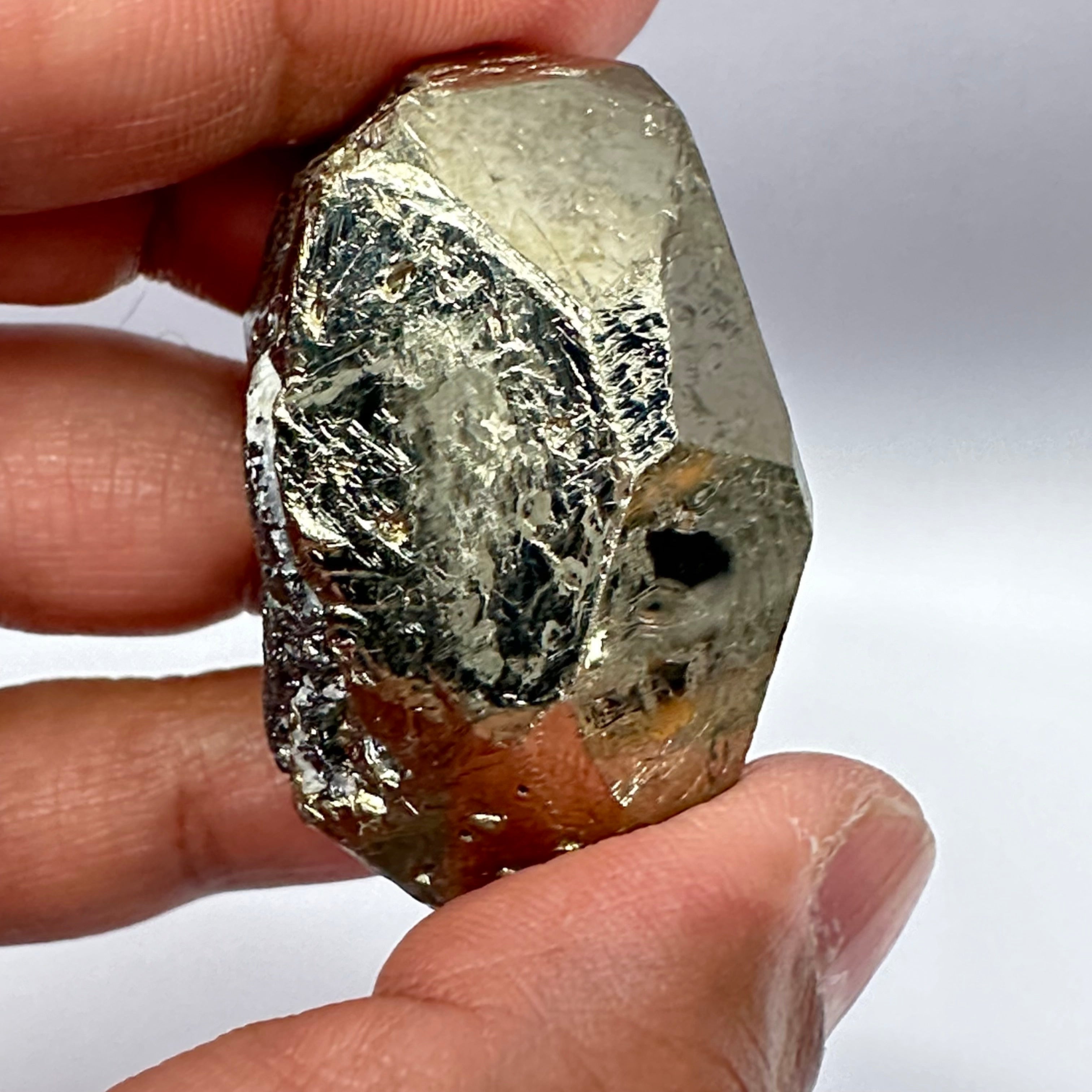 Pyrite, 86.00gm, Merelani, Tanzania, Untreated Unheated, same mines as Tanzanite, natural mirror crystal faces