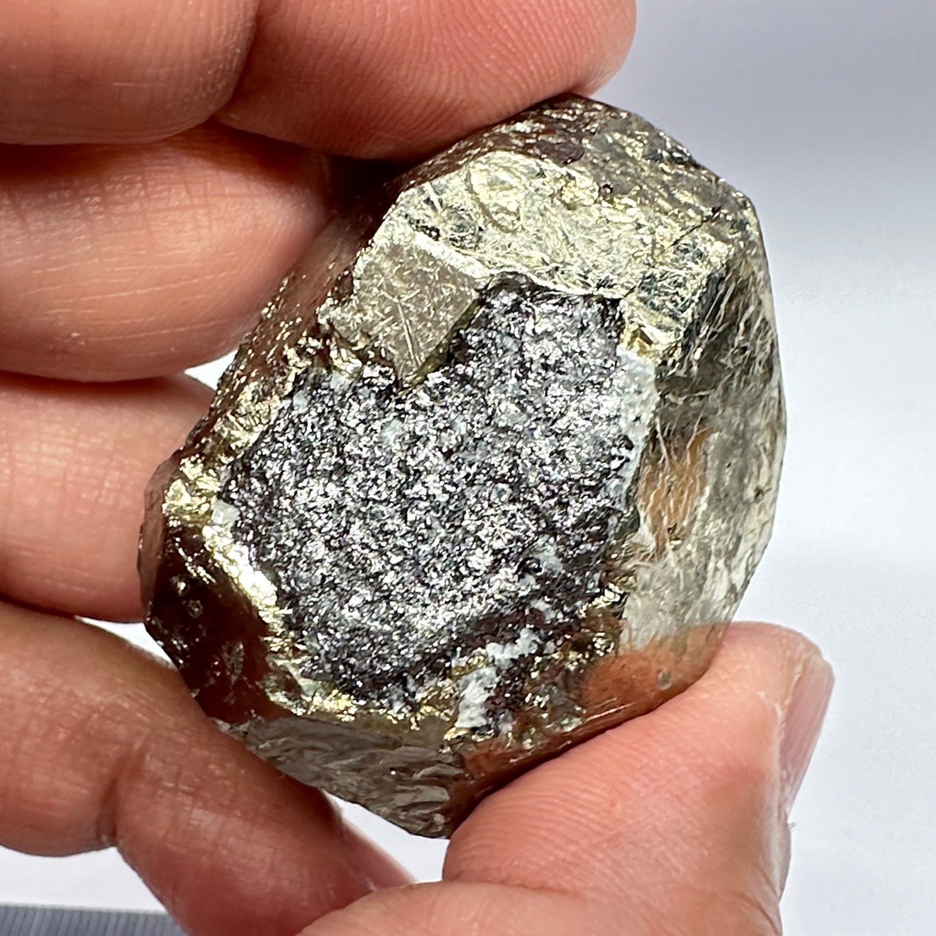 Pyrite, 86.00gm, Merelani, Tanzania, Untreated Unheated, same mines as Tanzanite, natural mirror crystal faces